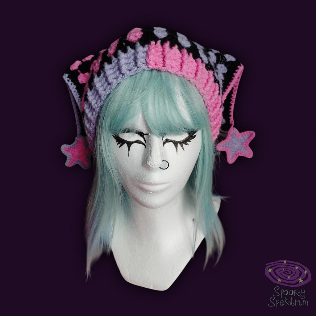 The Jester Hat - Pink and Purple Split
