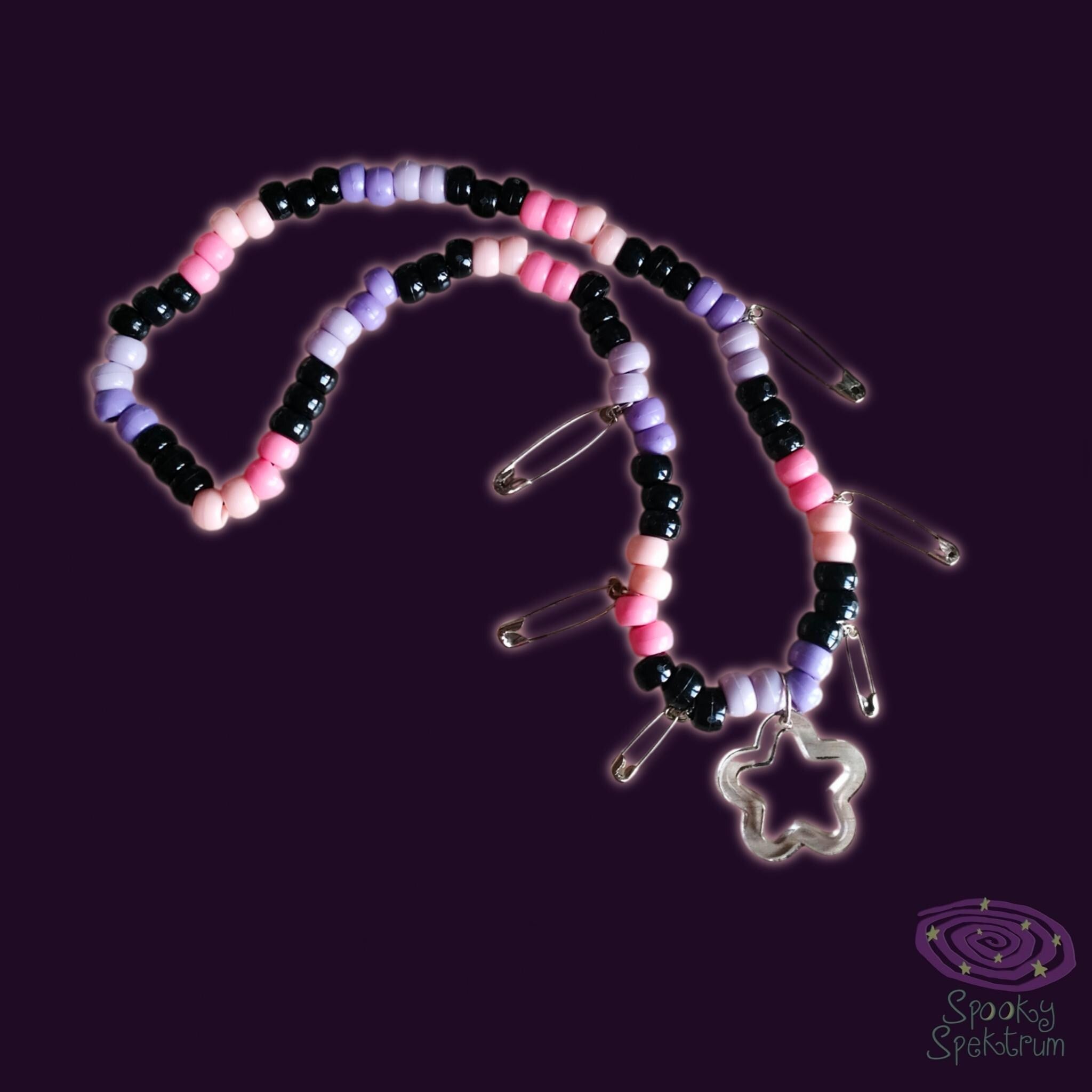 Edgy Flower Kandi Necklace