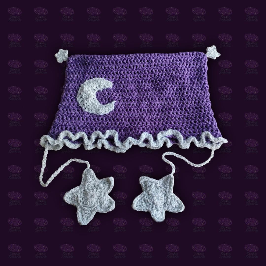 Alien Witch Crochet Cat Hat