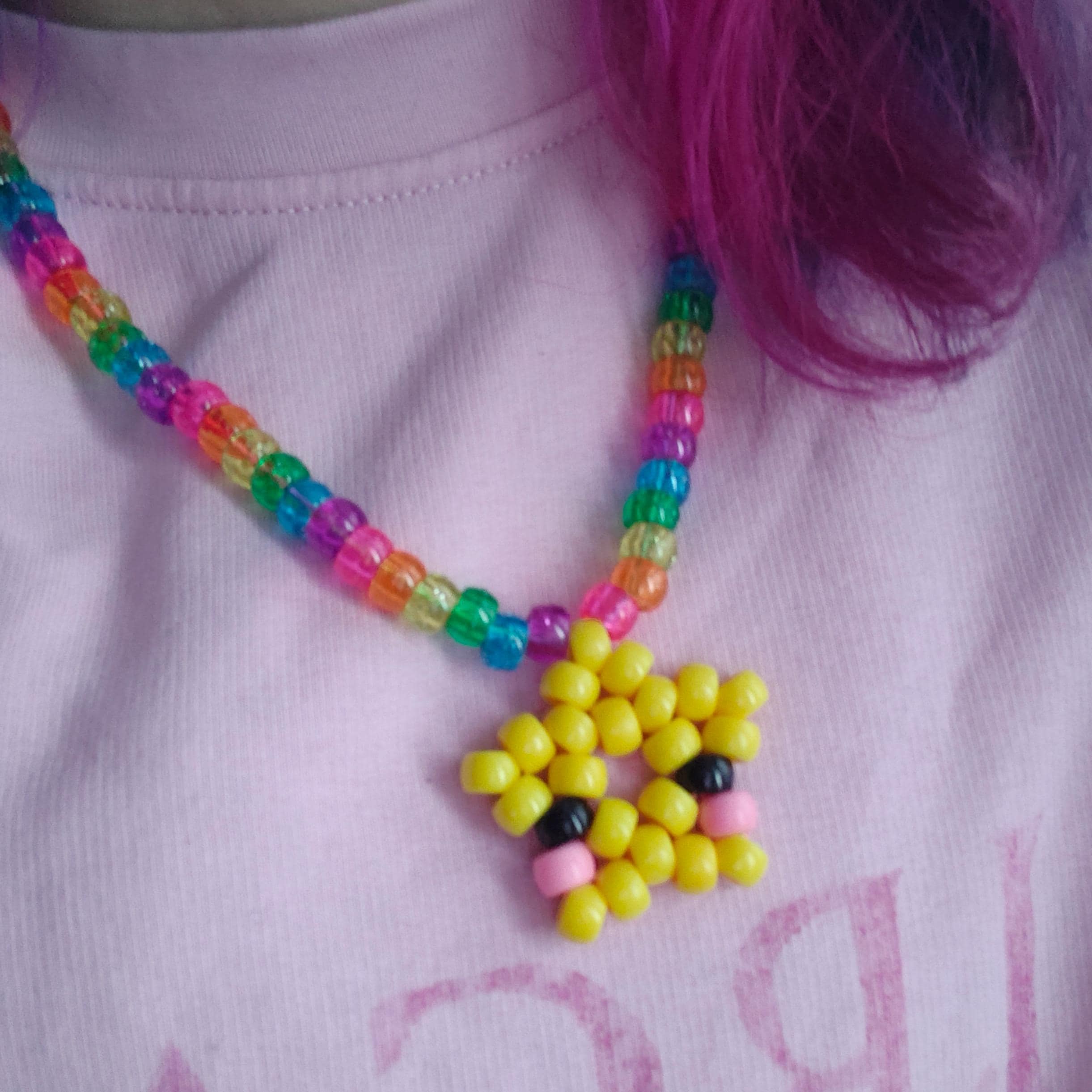 Cute Star Kandi Necklace