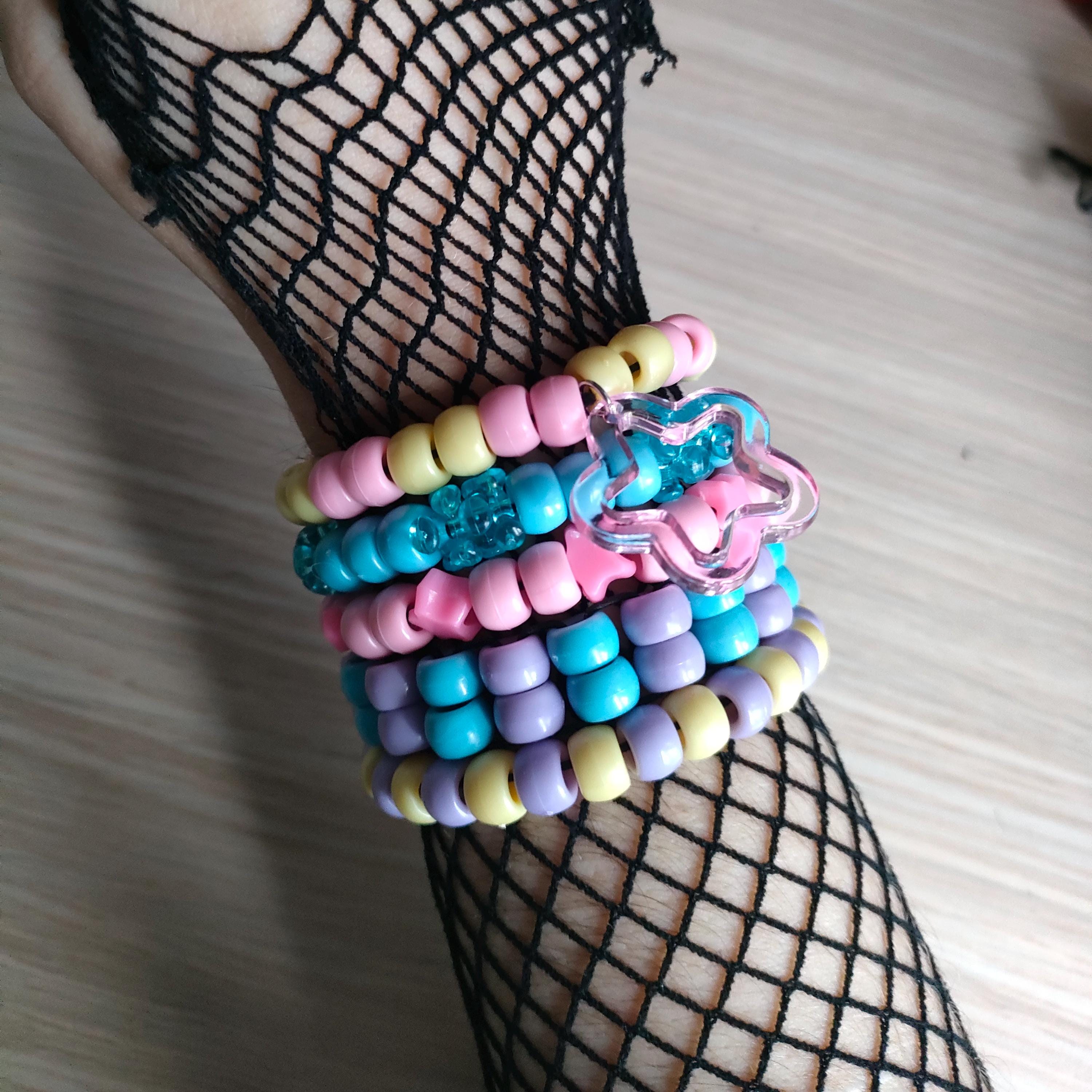 Kandi Bracelet Bundle - Pastels