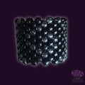 Spiral Kandi Cuff - Black + Glittery