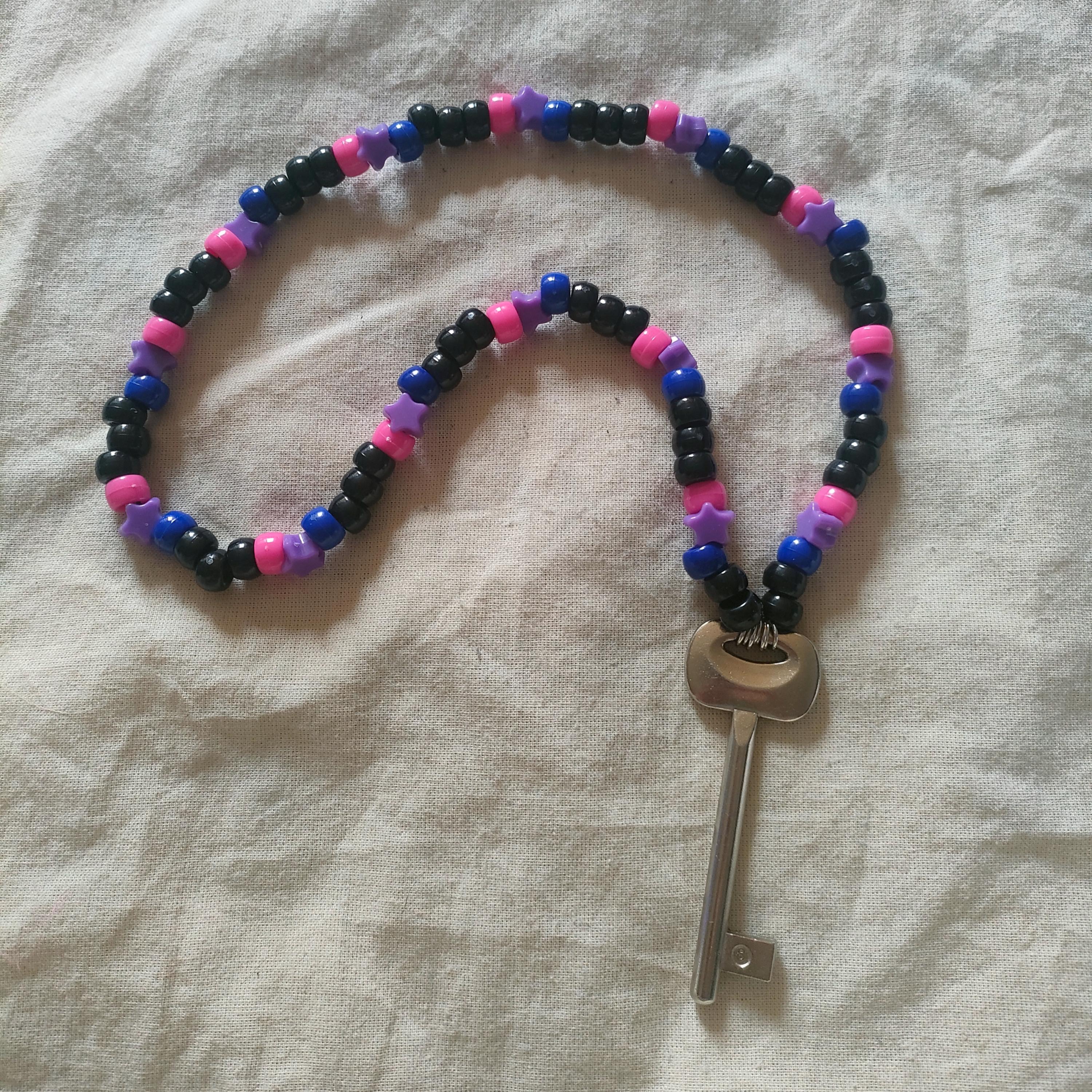 The Key Necklace - Bisexual Pride