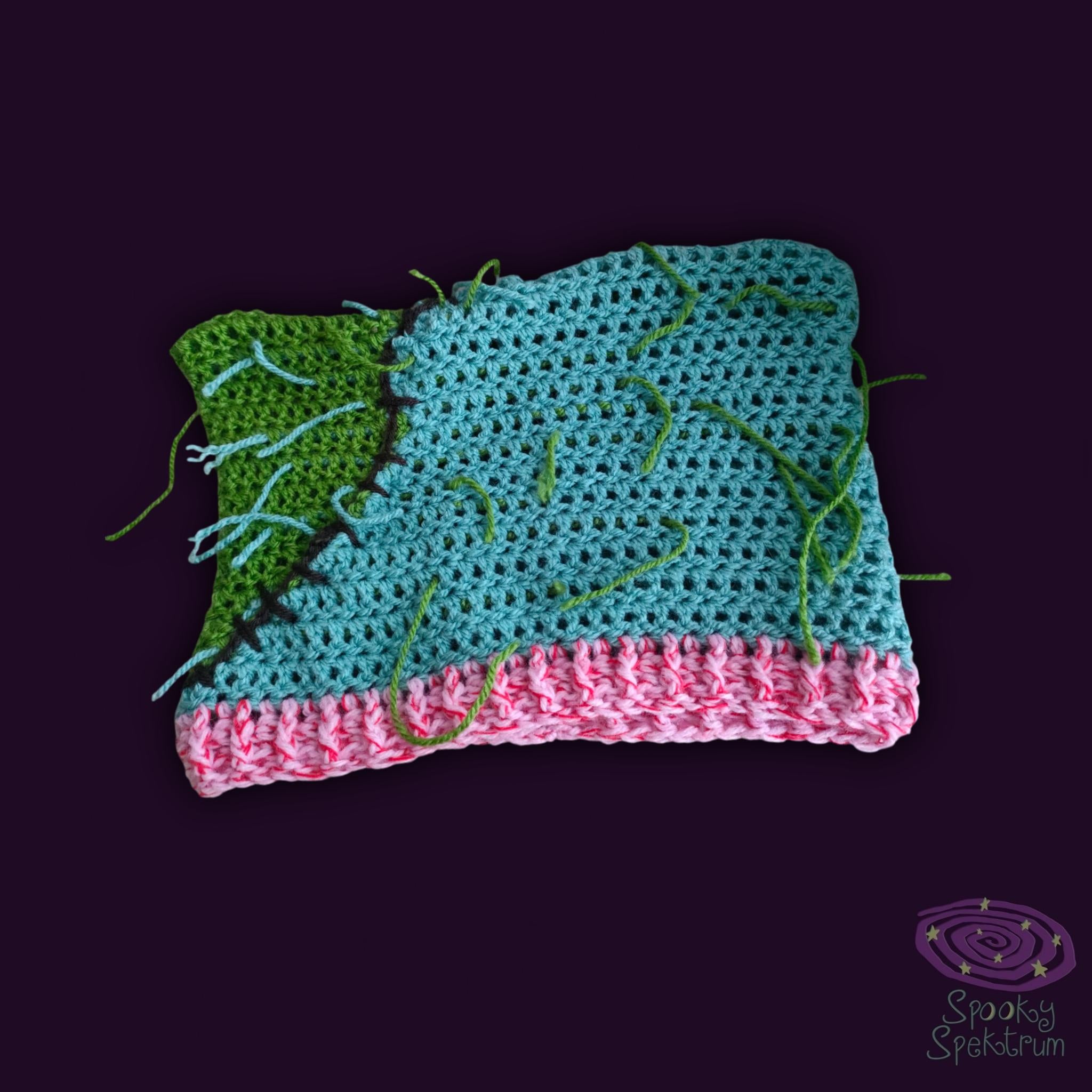 Zombie Kitty Crochet Hat
