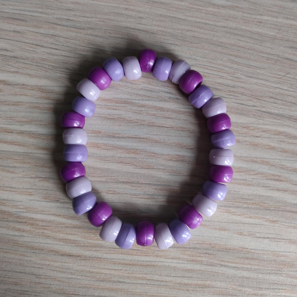 Kandi Bracelet Bundle - Black and Purple