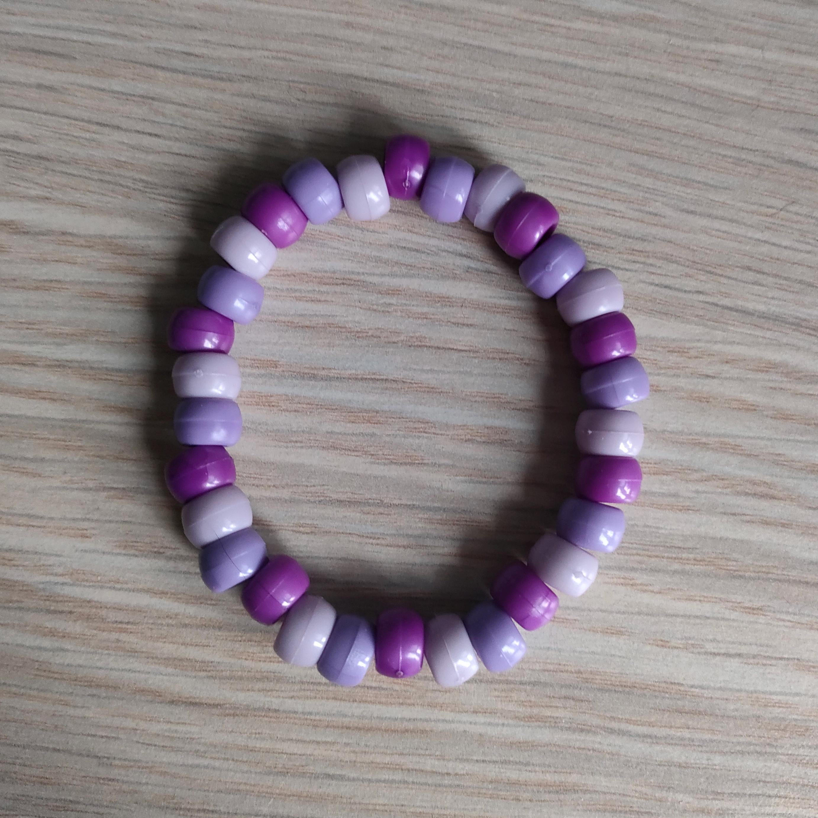 Kandi Bracelet Bundle - Black and Purple