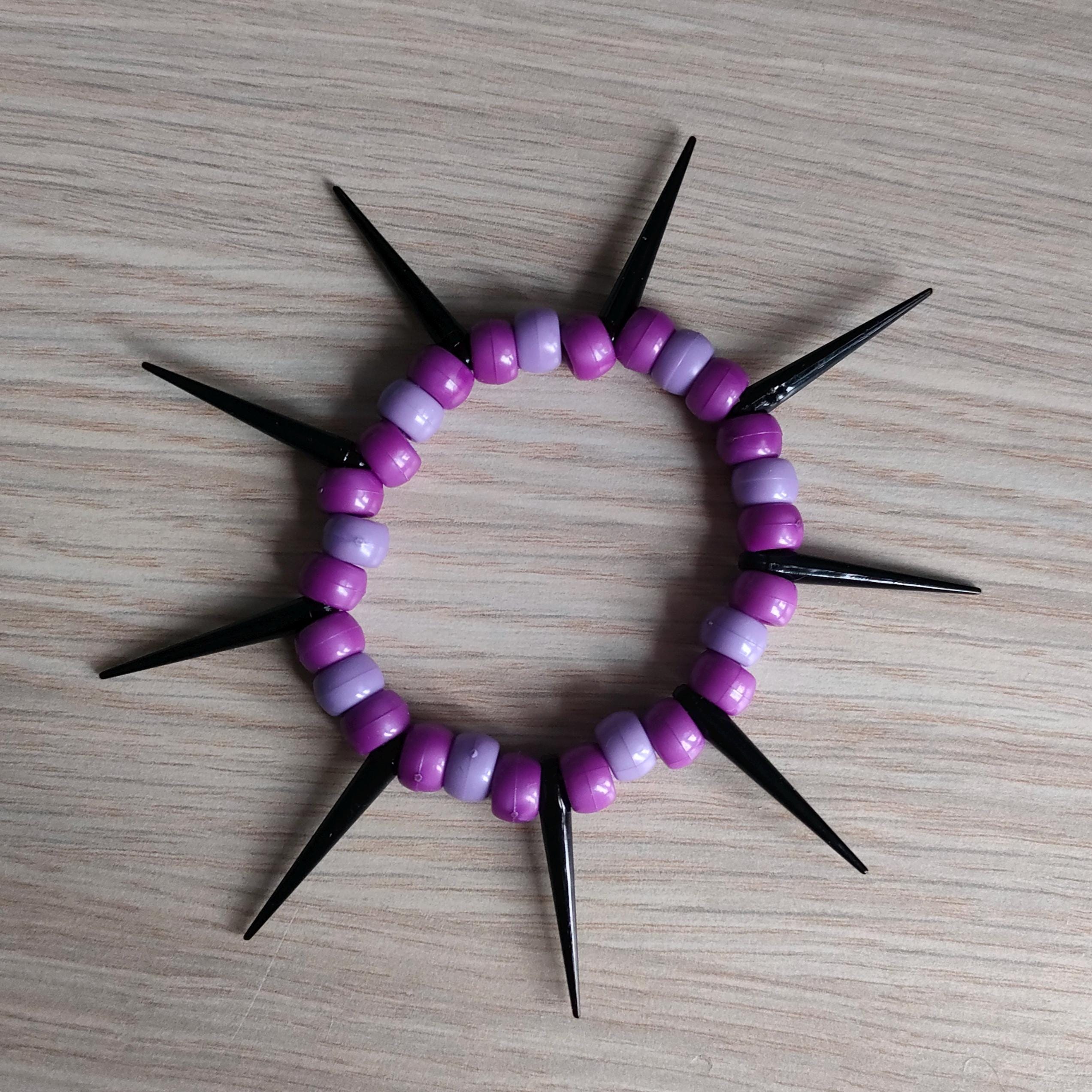 Kandi Bracelet Bundle - Black and Purple