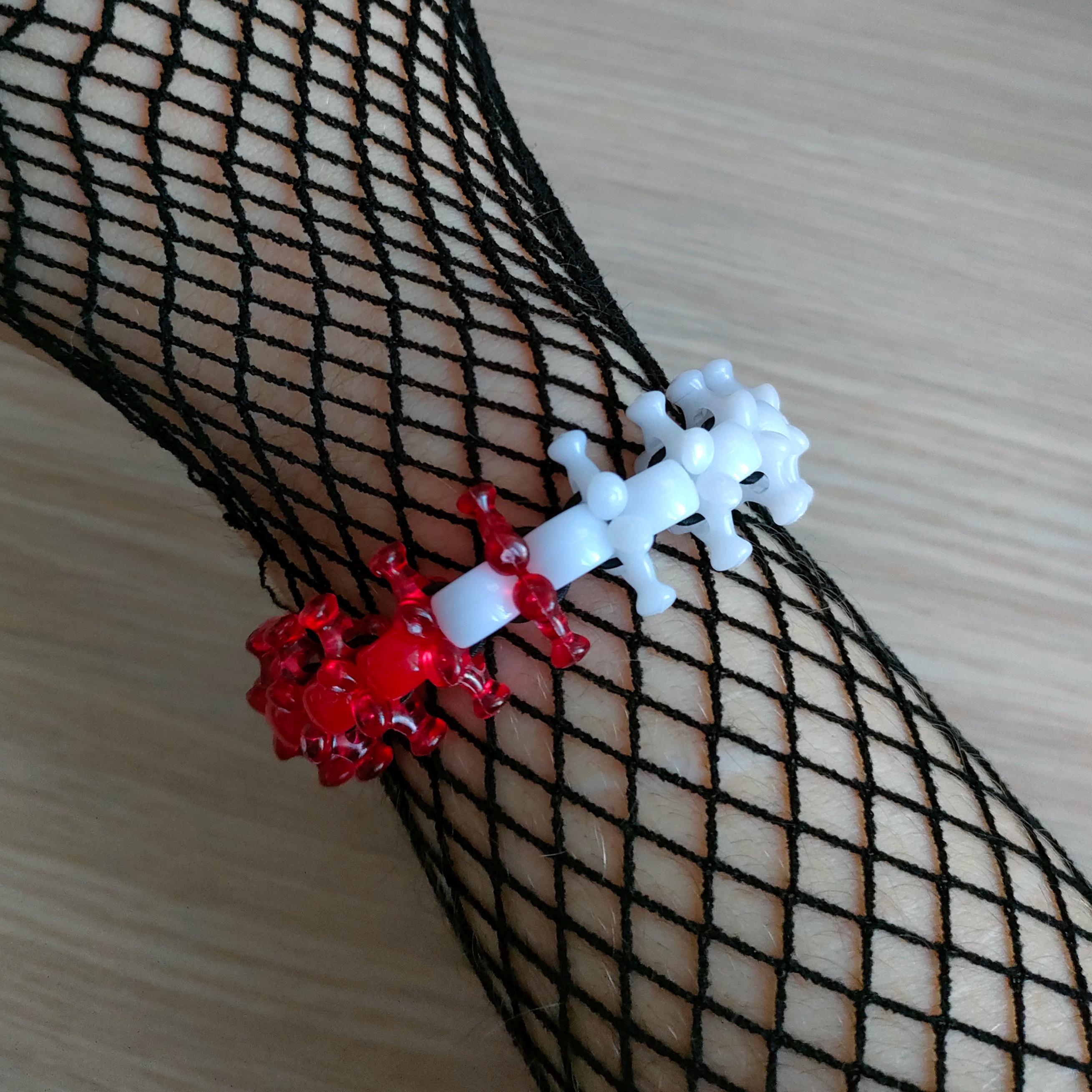 Bloody Bone Kandi Cuff