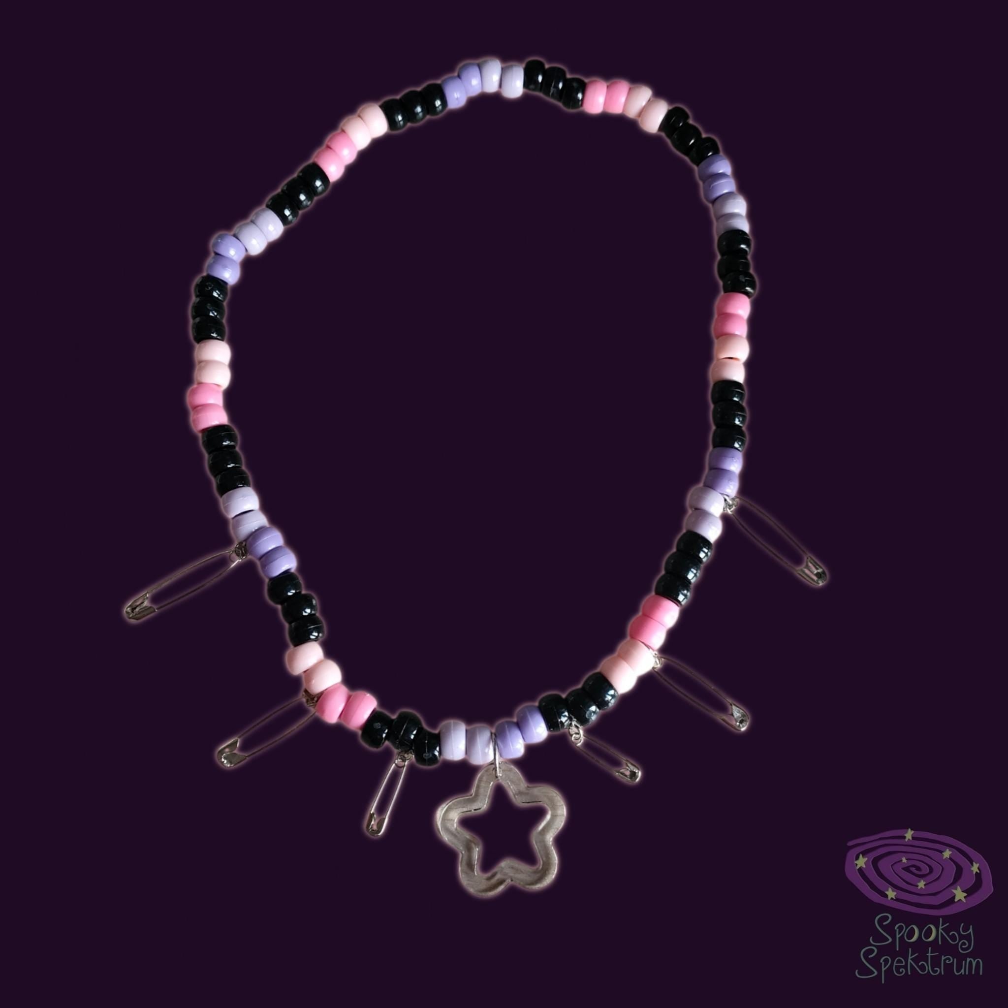 Edgy Flower Kandi Necklace