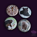 Pins - Giraffe, Bear, Hawk, Sheep