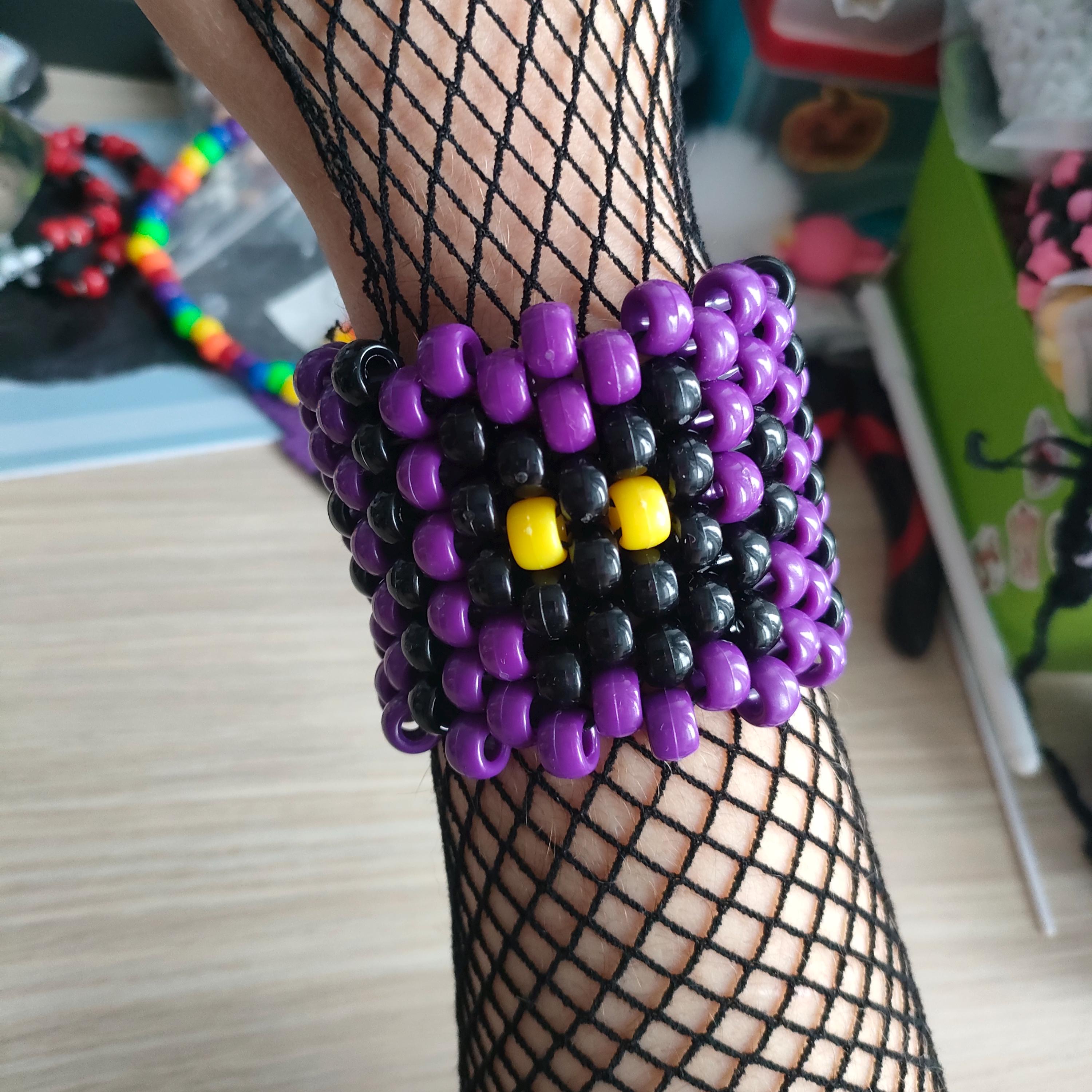 Spooky Kitties Kandi Cuff