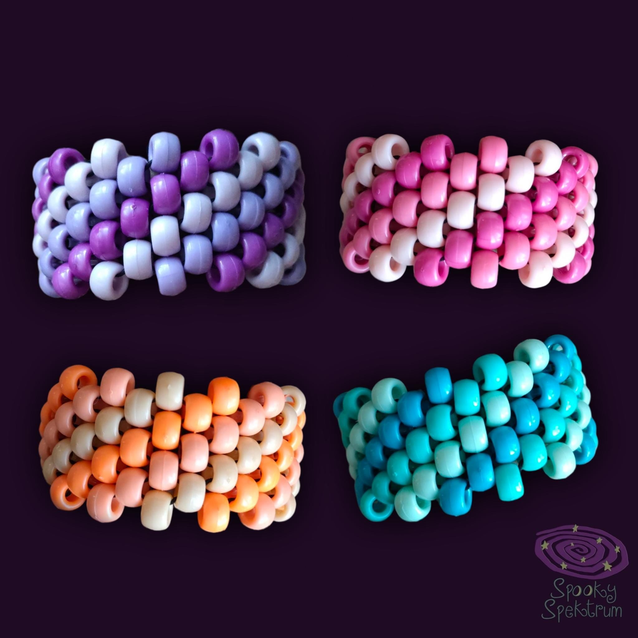 Swirl Kandi Cuffs