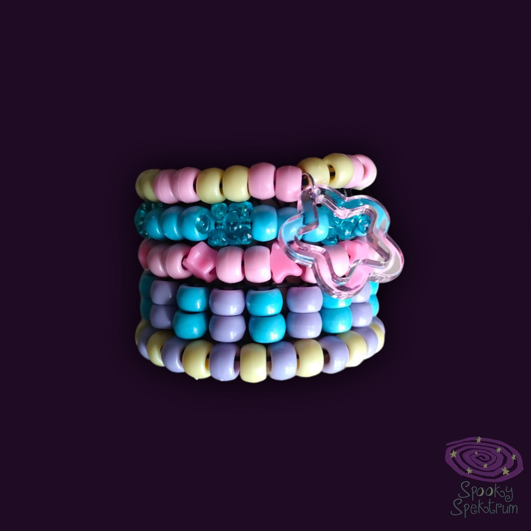 Kandi Bracelet Bundle - Pastels