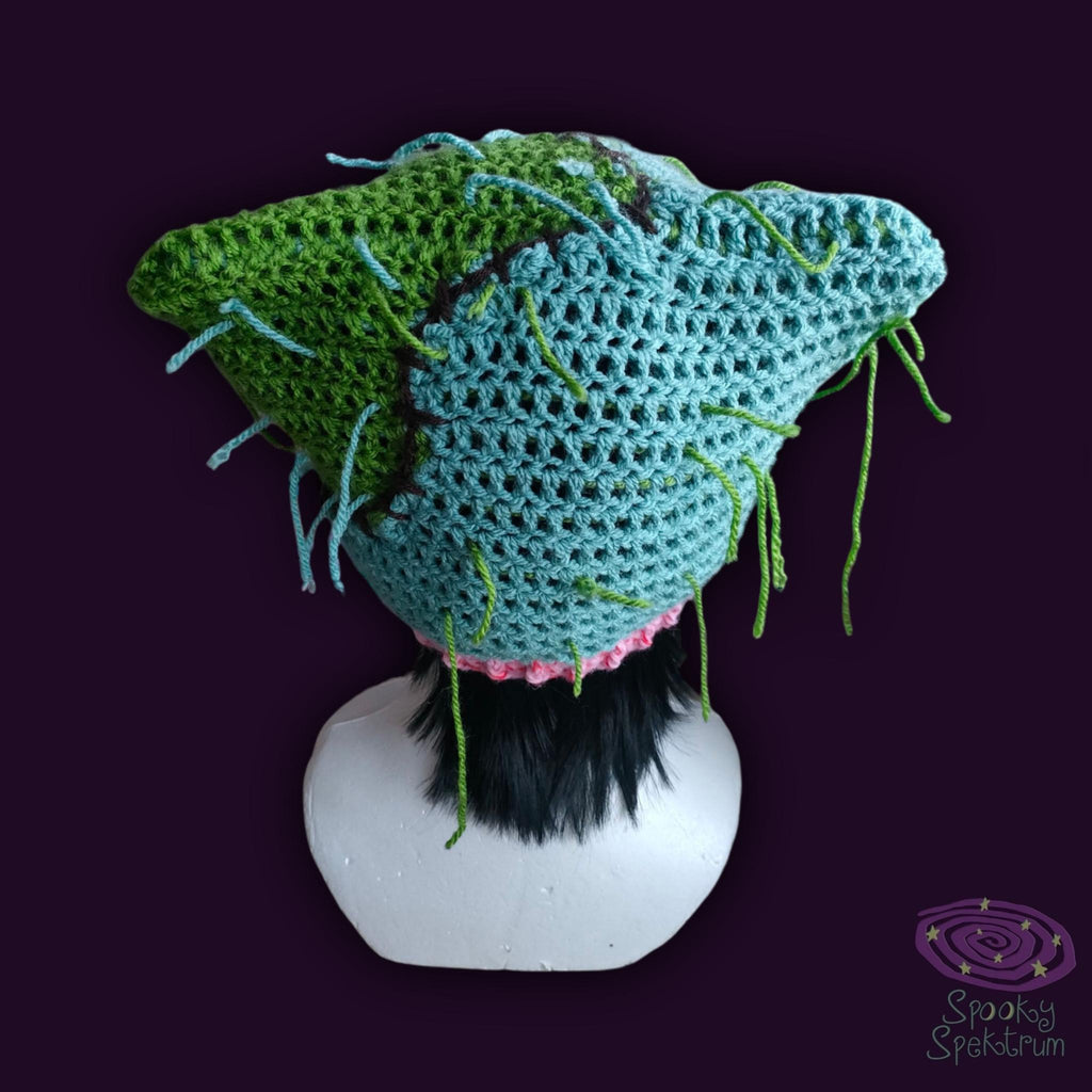 Zombie Kitty Crochet Hat