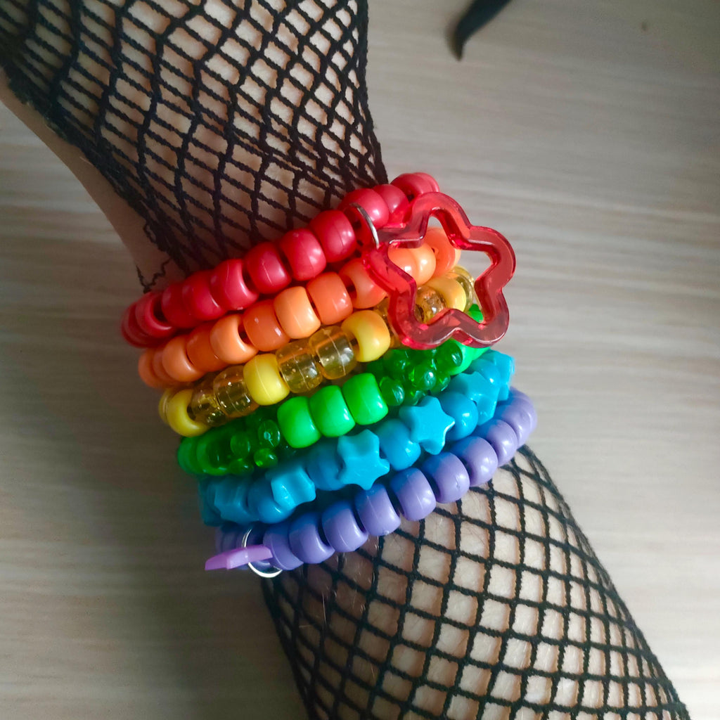 Kandi Bracelet Bundle - Rainbow