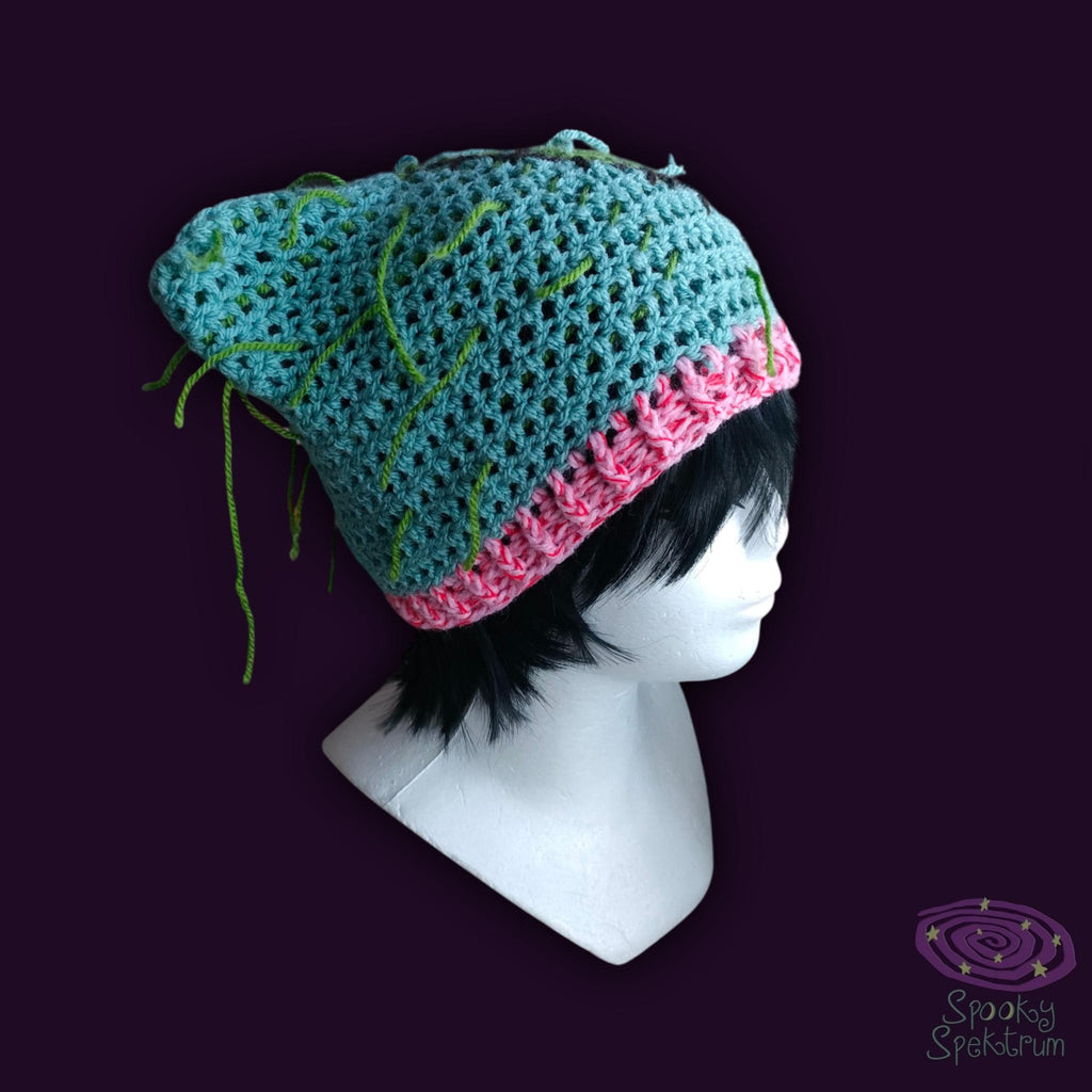 Zombie Kitty Crochet Hat