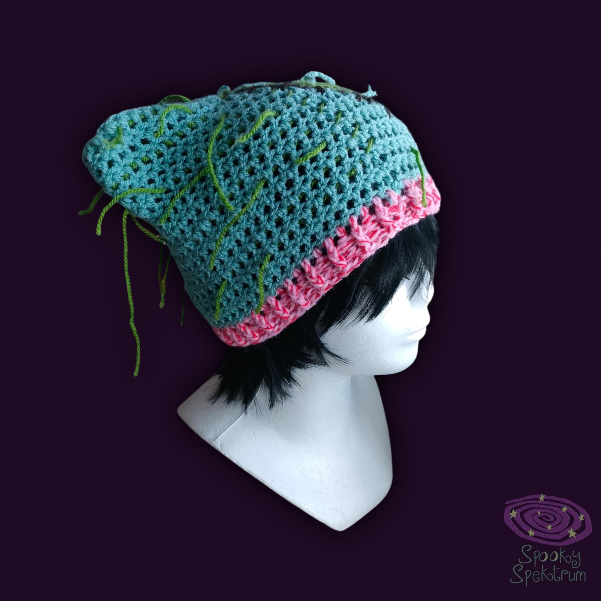 Zombie Kitty Crochet Hat