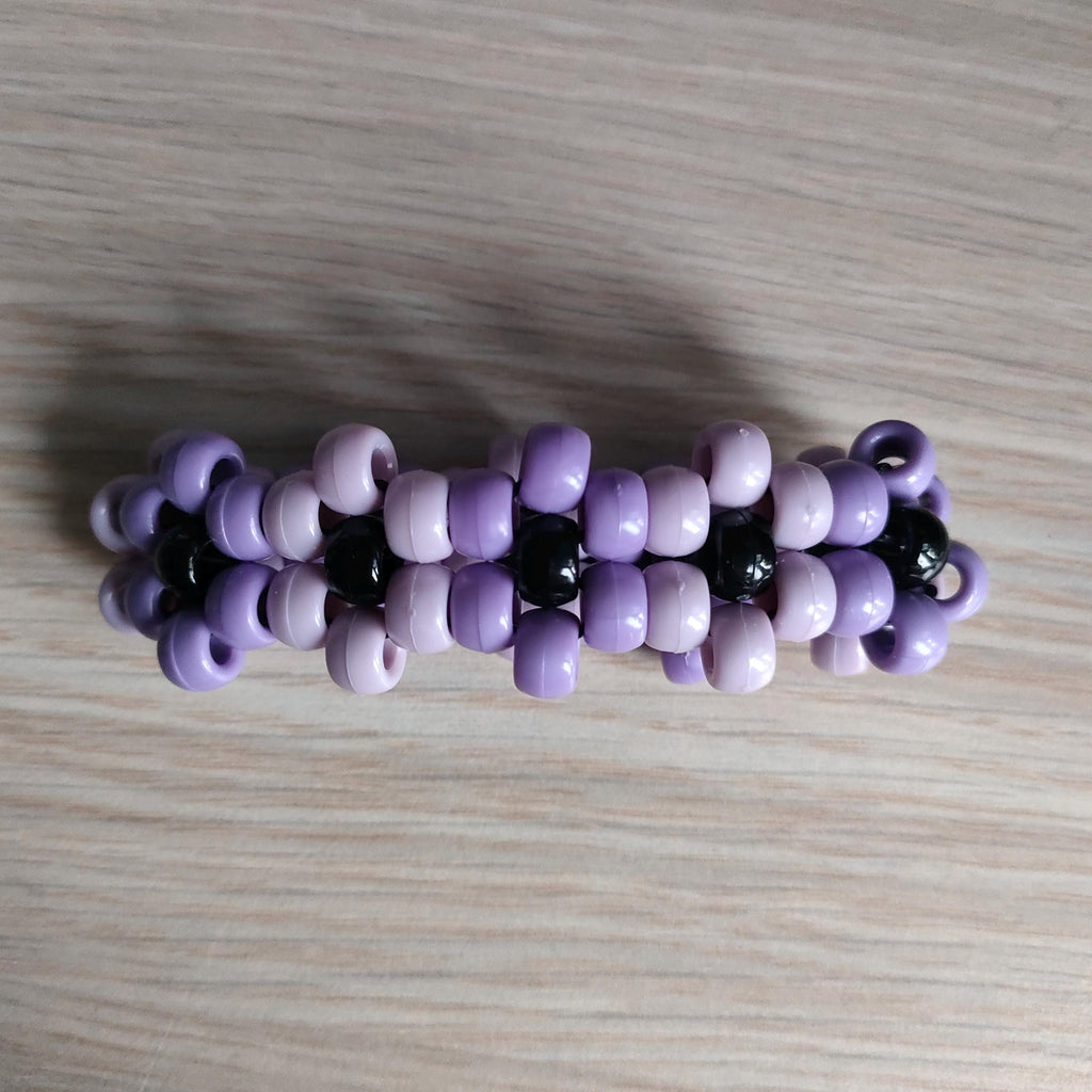 Kandi Bracelet Bundle - Black and Purple