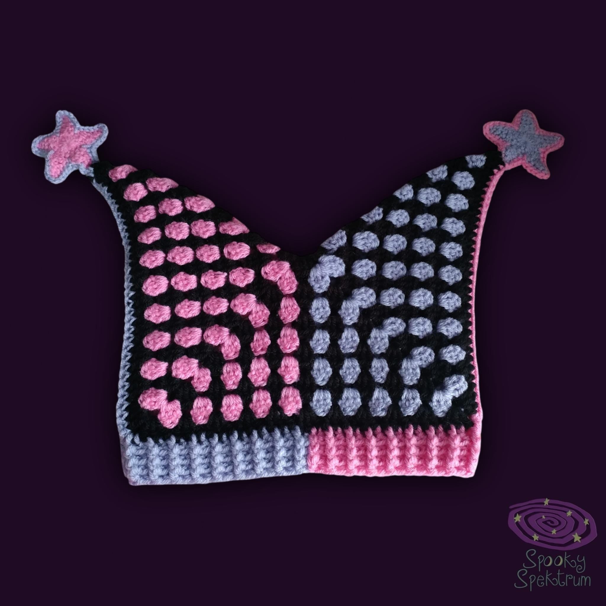 The Jester Hat - Pink and Purple Split