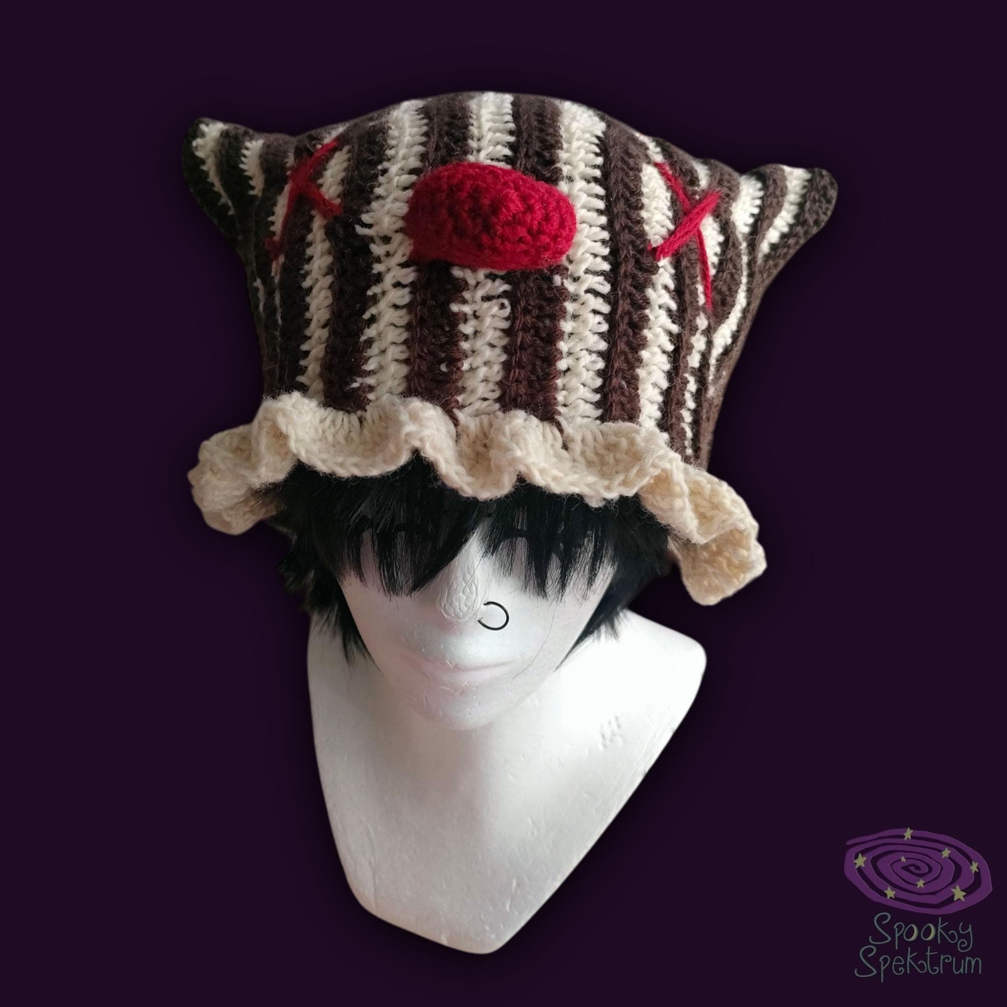 Honk Honk Crochet Cat Hat - Vintage Style