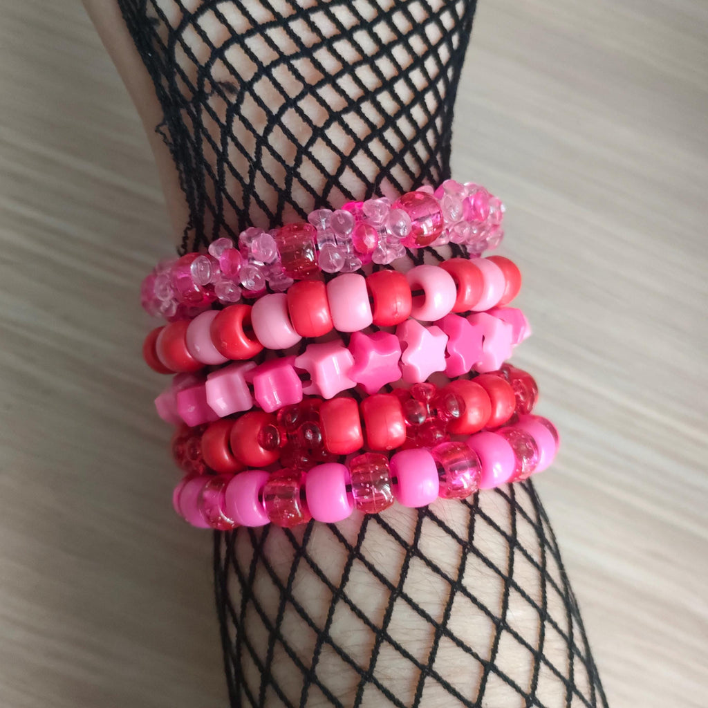 Kandi Bundle - Pink + Red