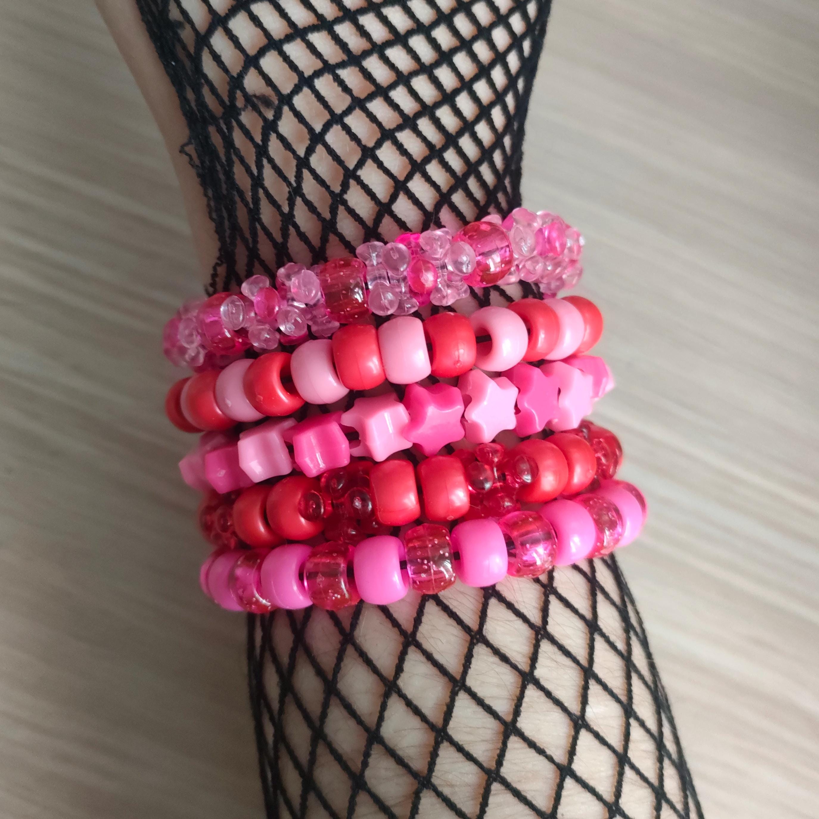 Kandi Bundle - Pink + Red