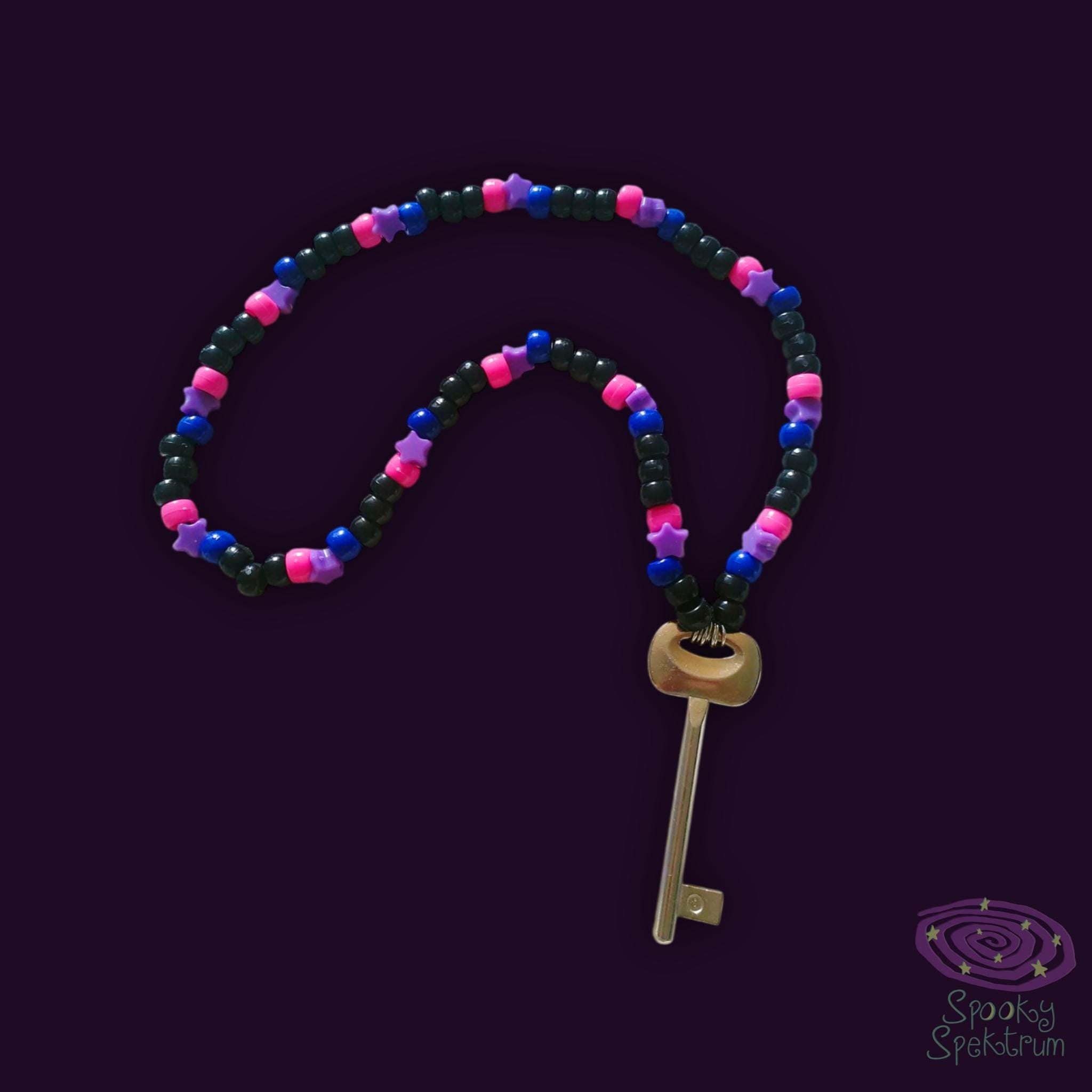 The Key Necklace - Bisexual Pride