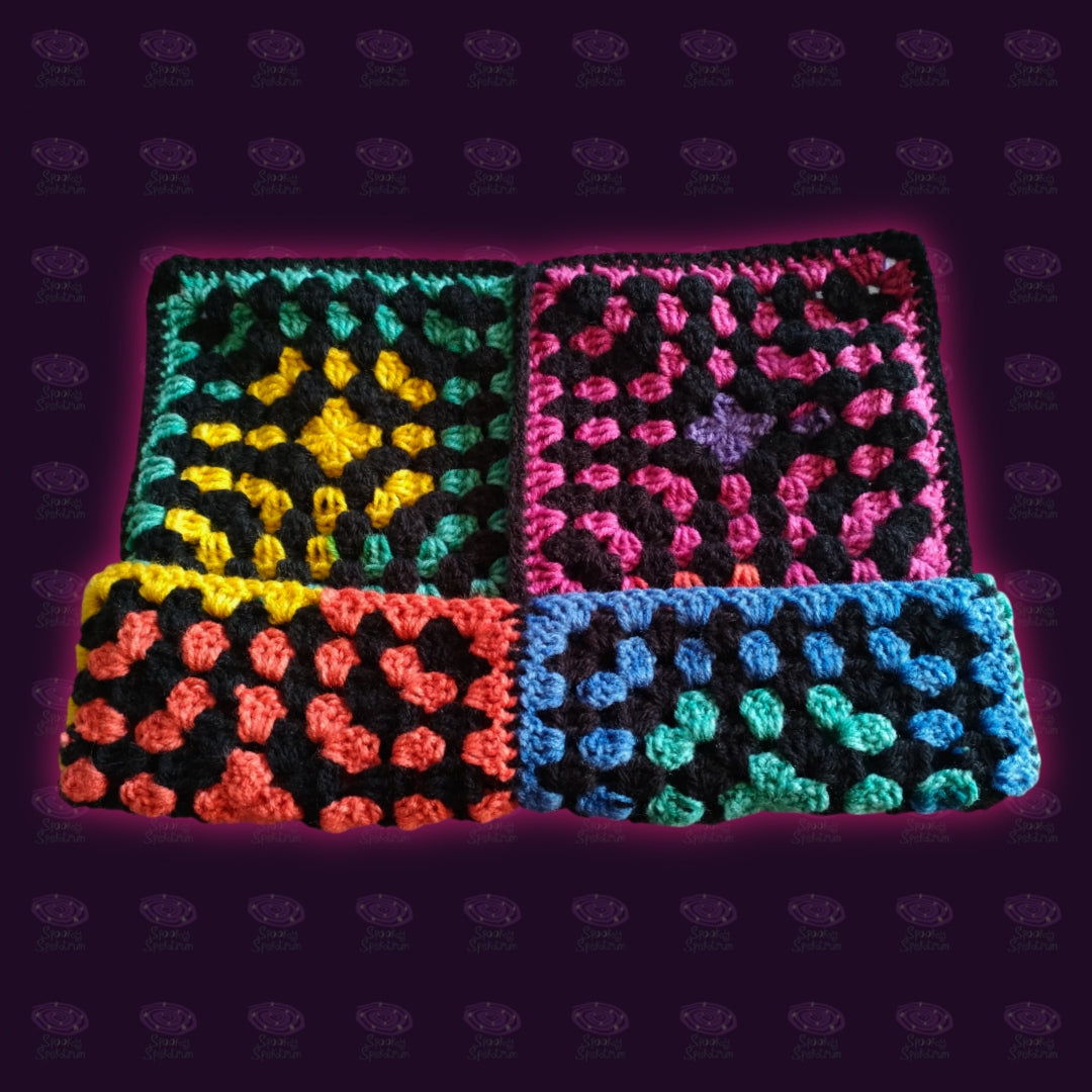 Color Cube Crochet Cat Hat