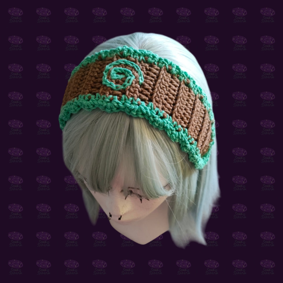 Choco Mint Swirl Crochet Headband