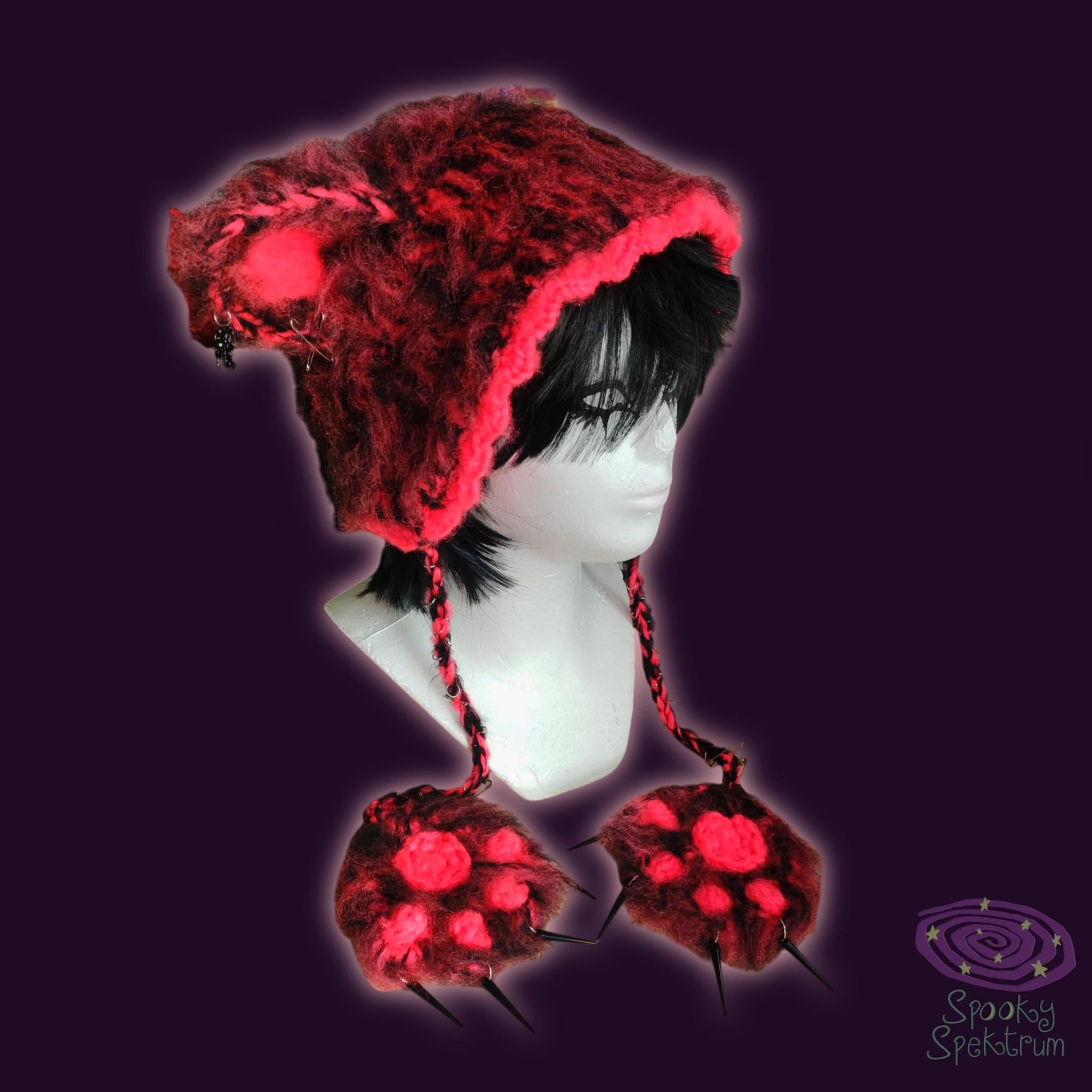 Clawz Out Crochet Wolf Hat