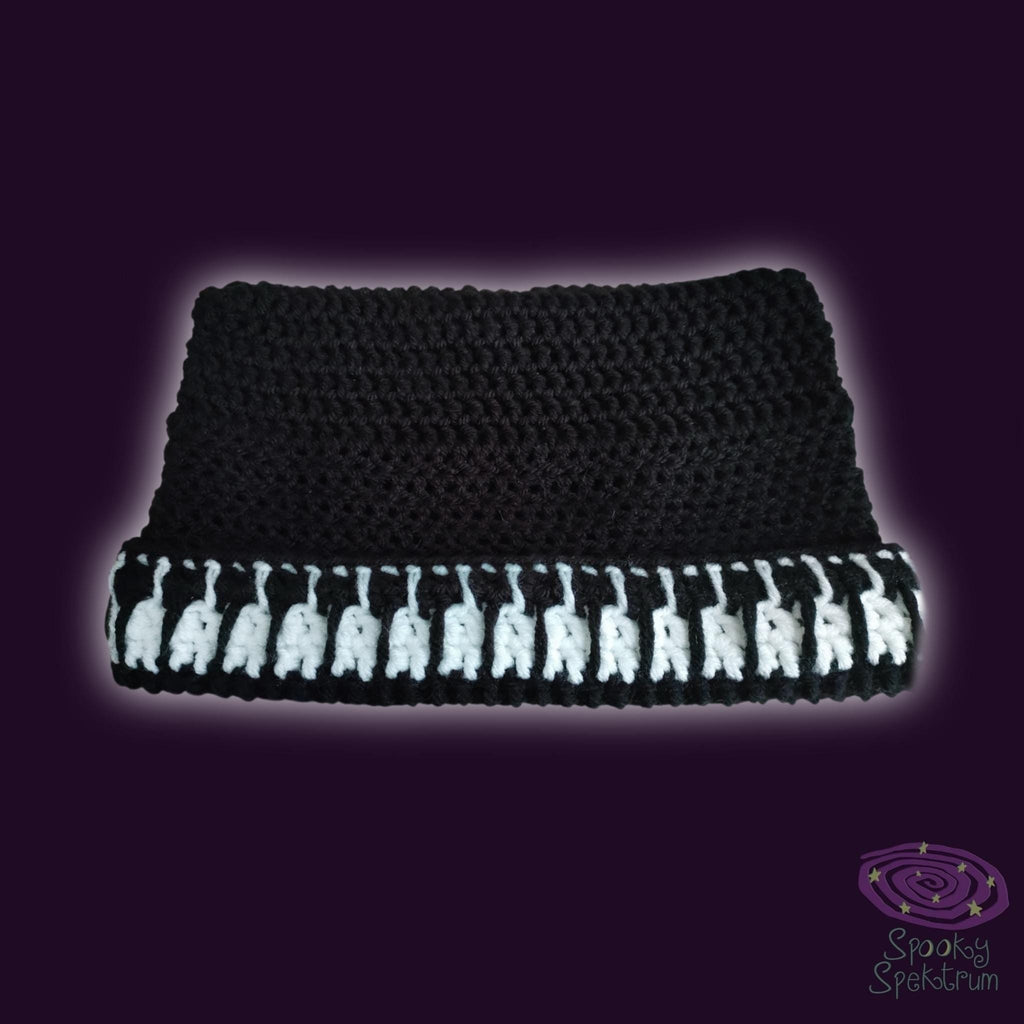 Piano Cat Crochet Beanie