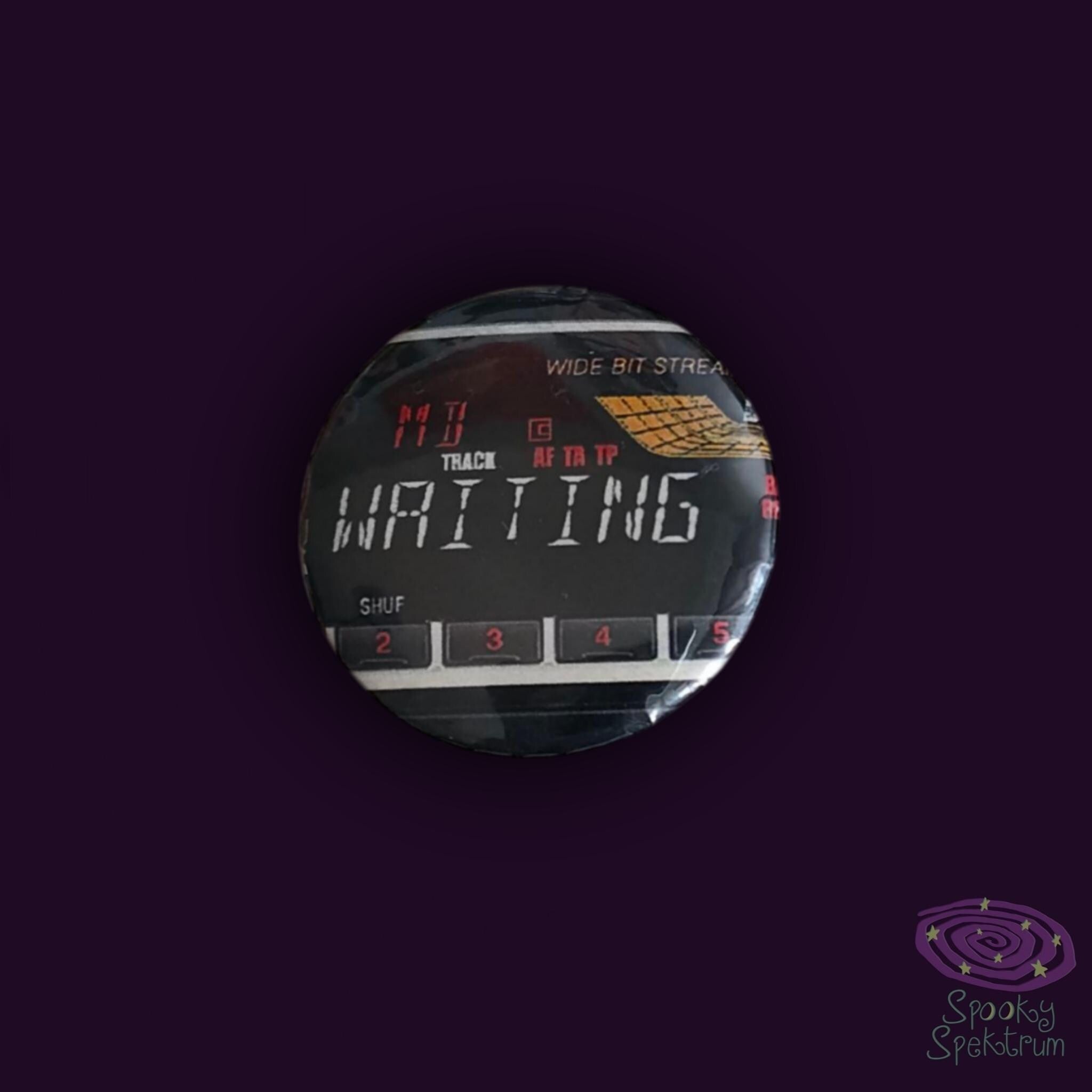 Pins - Car Radio, Frown, Tomato, Dice