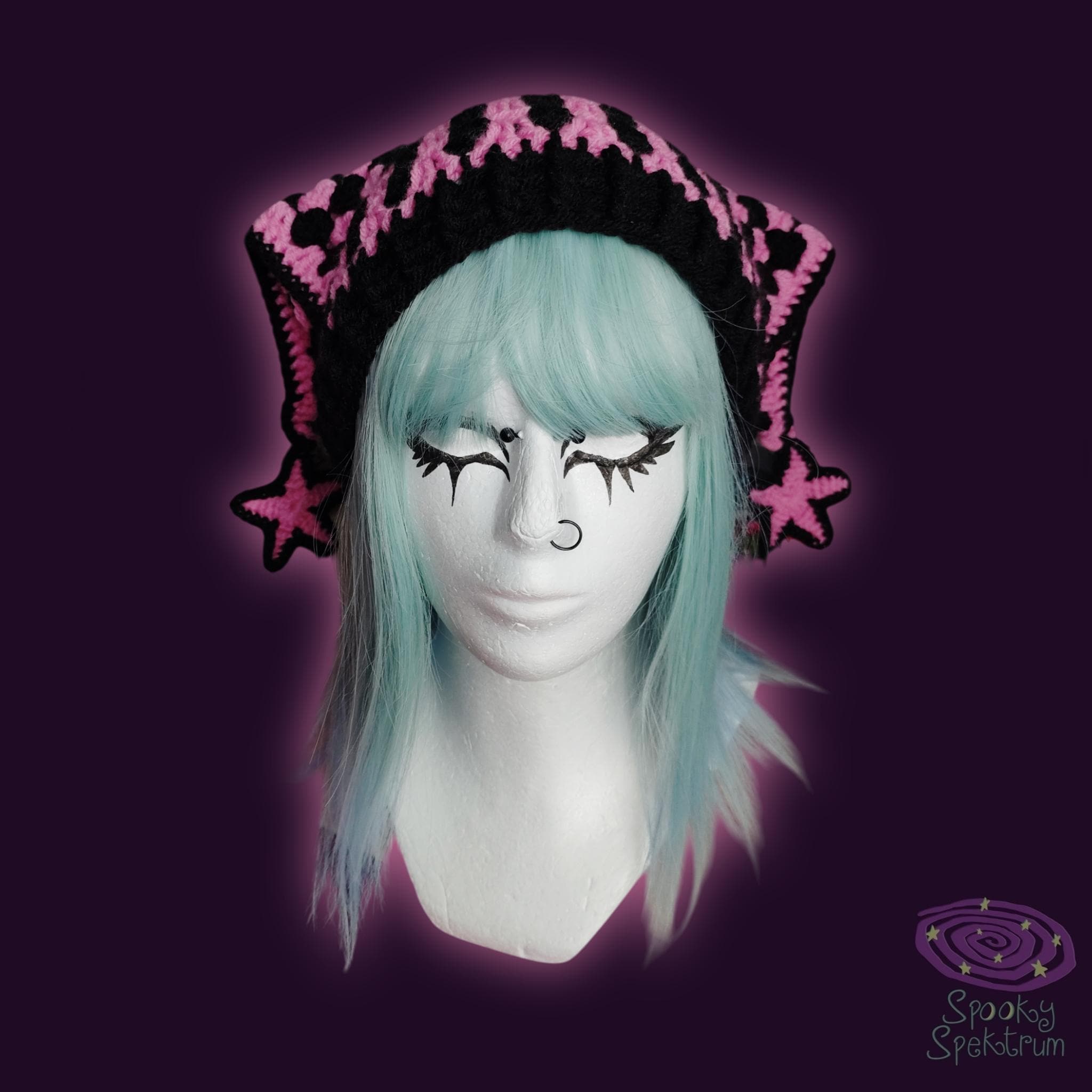 The Jester Hat - Pink and Black