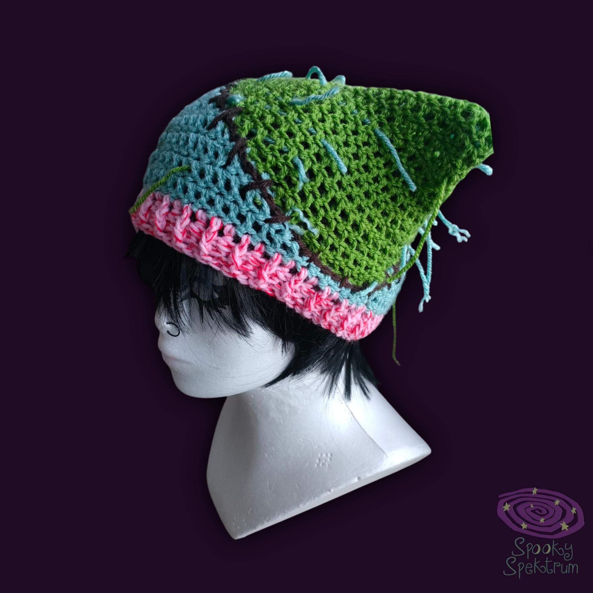Zombie Kitty Crochet Hat