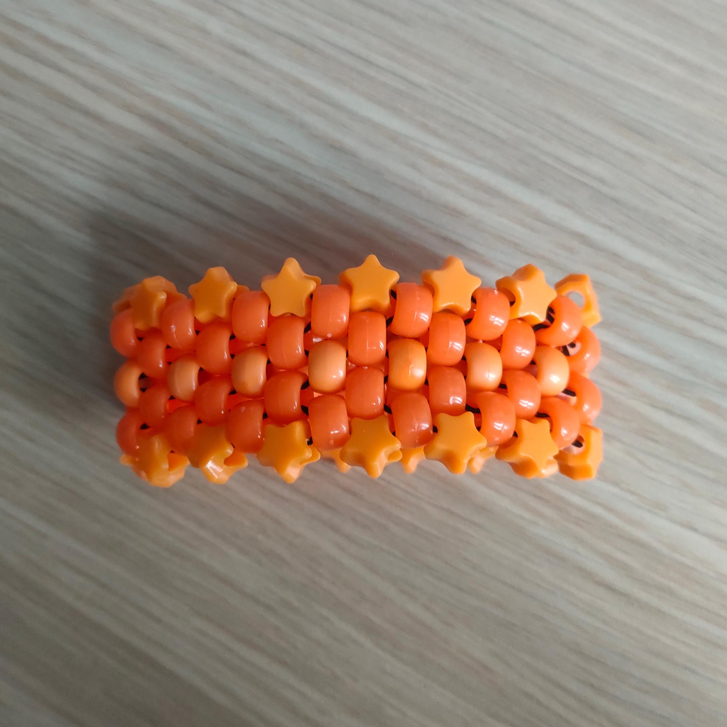 Kandi Star Cuff - Orange