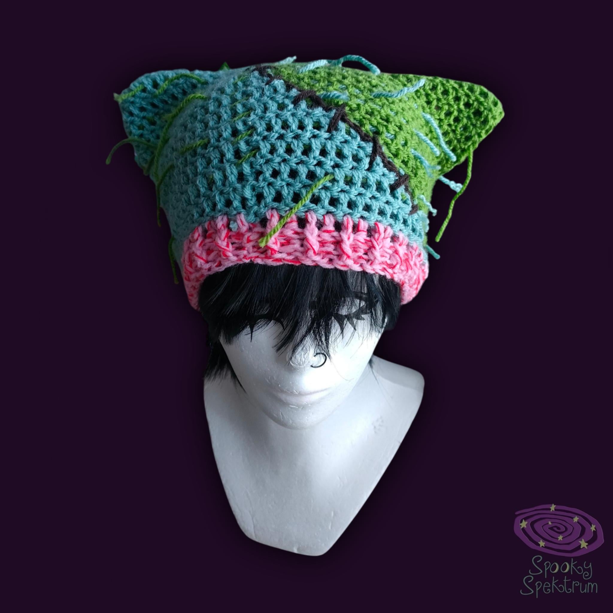 Zombie Kitty Crochet Hat