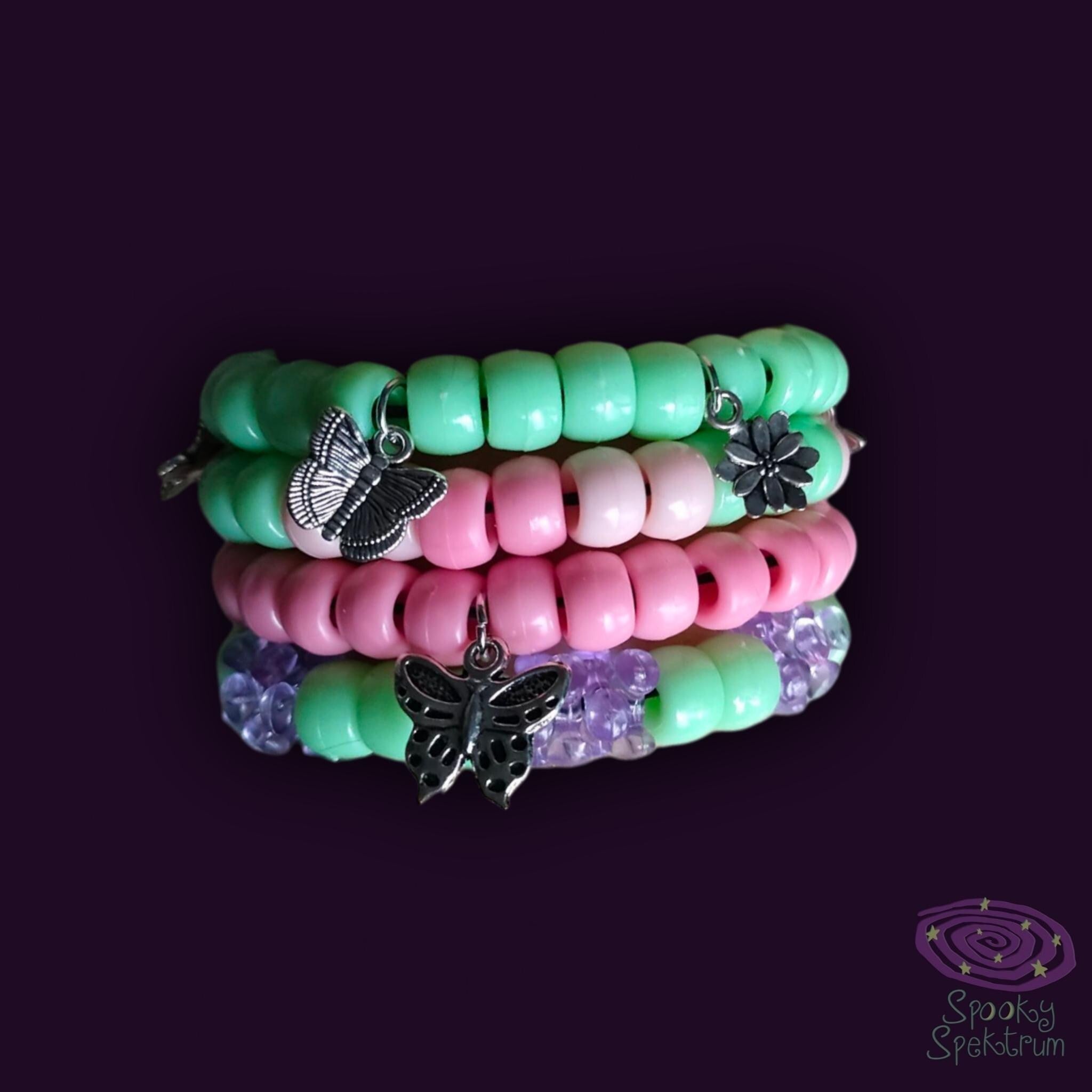 Kandi Bracelet Bundle - Pastel Nature
