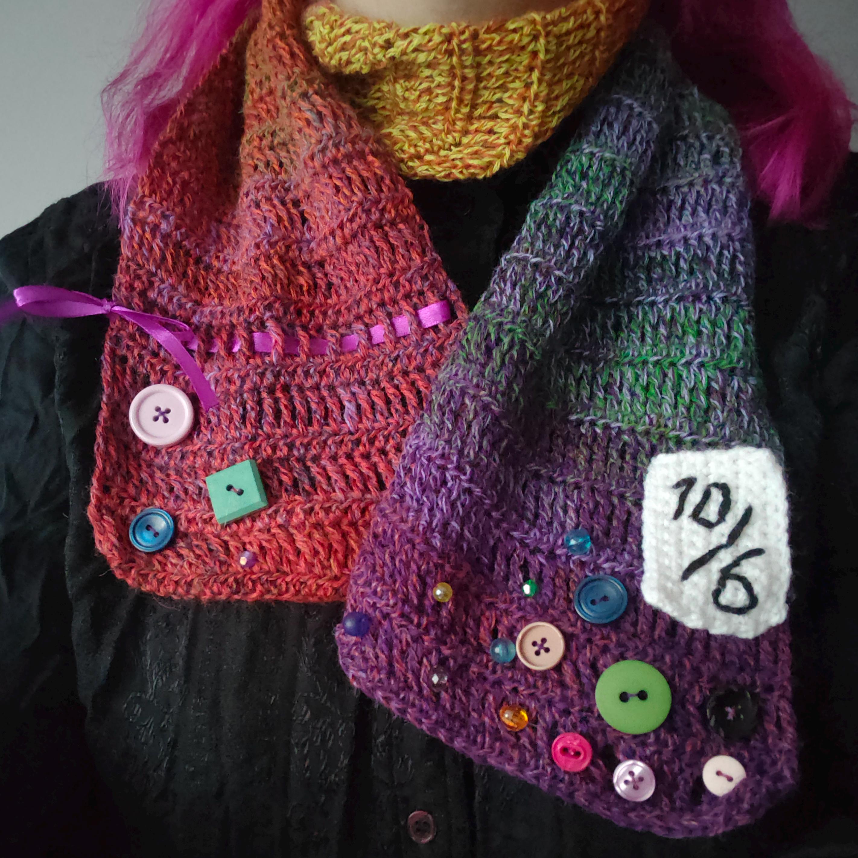 Mad Hatter Crochet Scarf