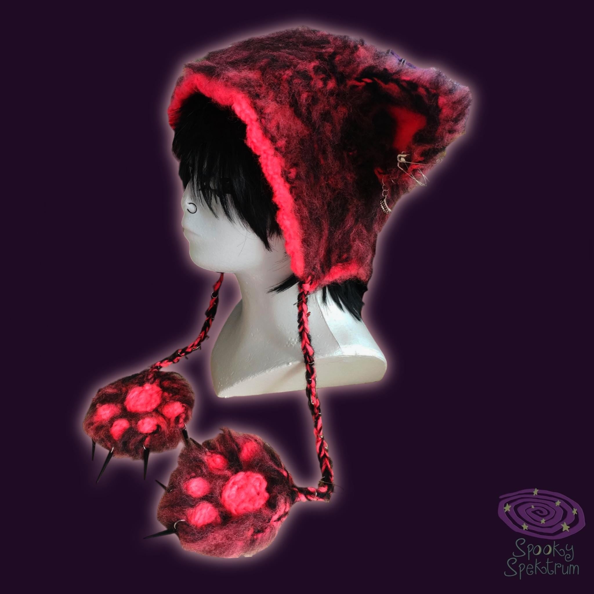 Clawz Out Crochet Wolf Hat