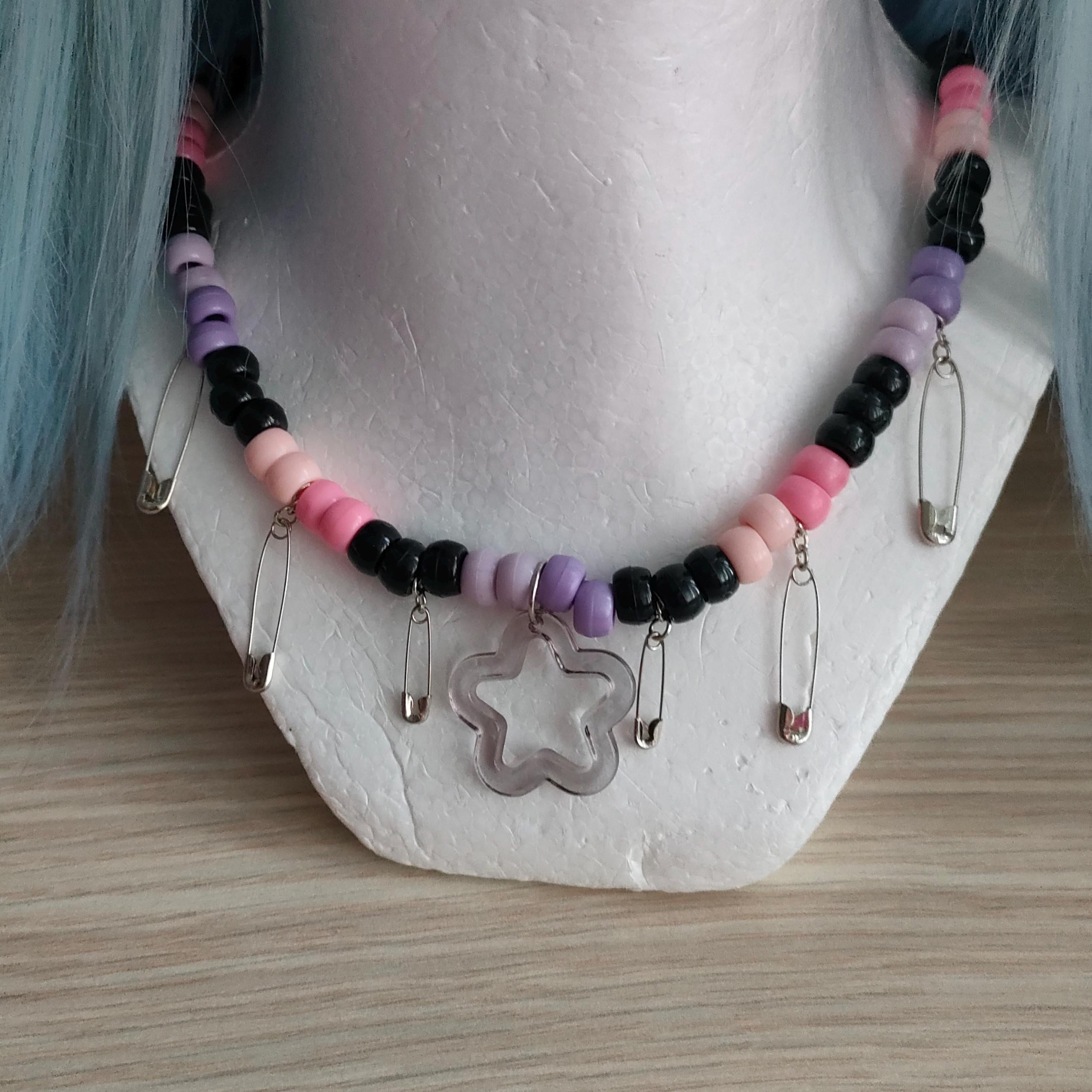 Edgy Flower Kandi Necklace