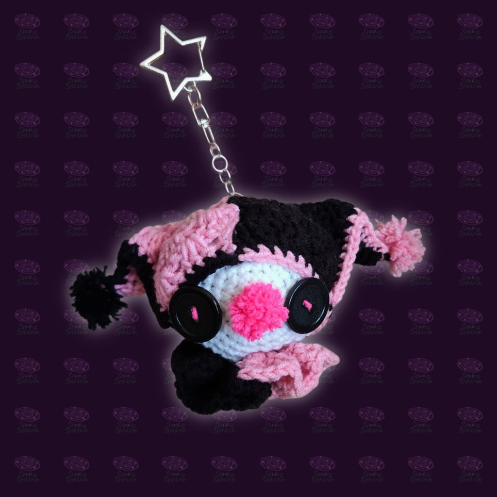 Lil' Jester Crochet Keychain