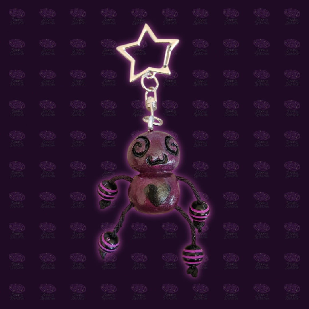 The Espuki - Purple and Black Fidget Friend Keychain