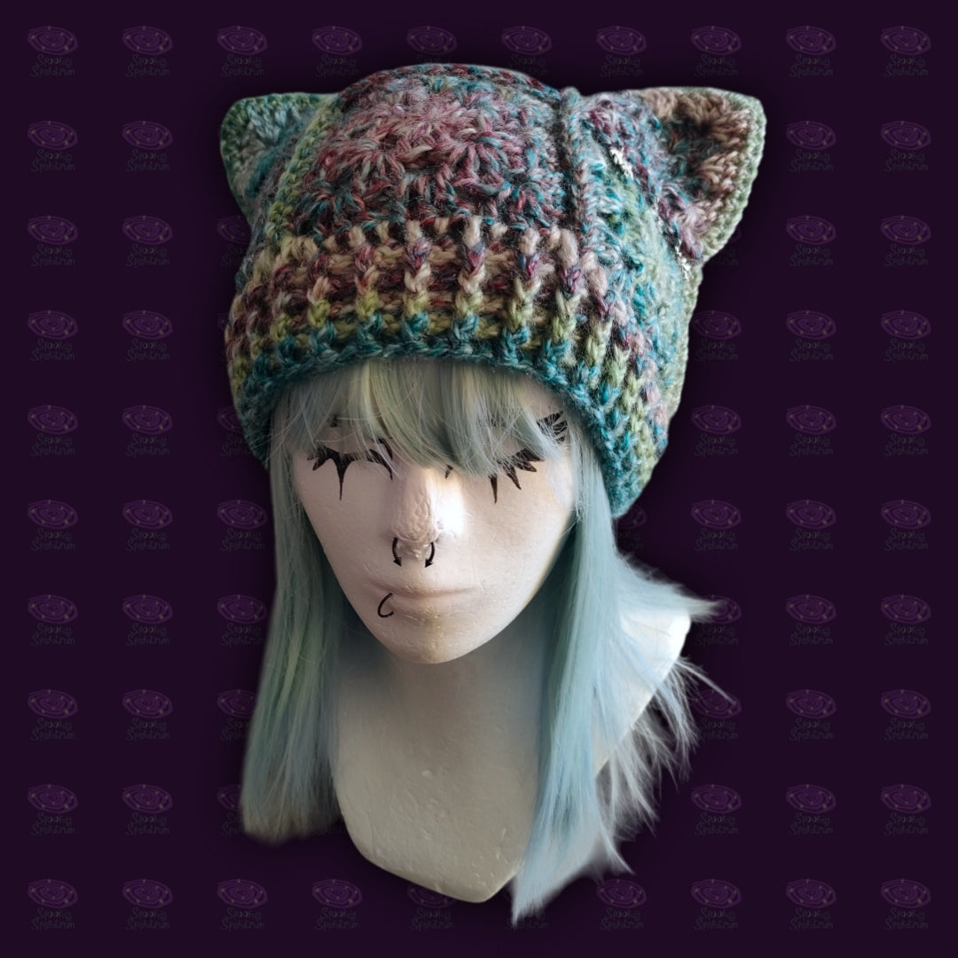 Whimsical Kitty Crochet Cat Hat