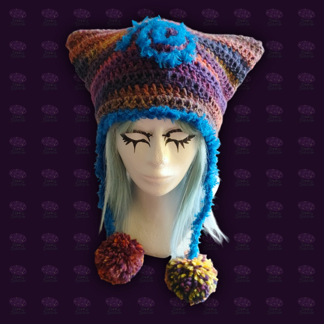 Spiral Cat Hat - Colorful