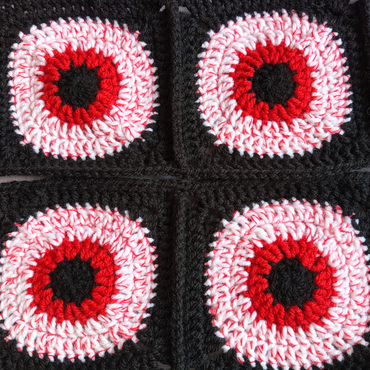 Eyeballz Crochet Scarf