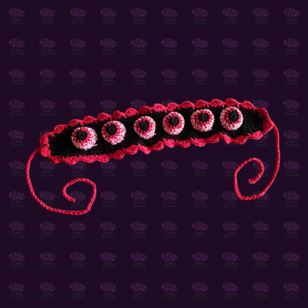 Eyeballz Crochet Headband