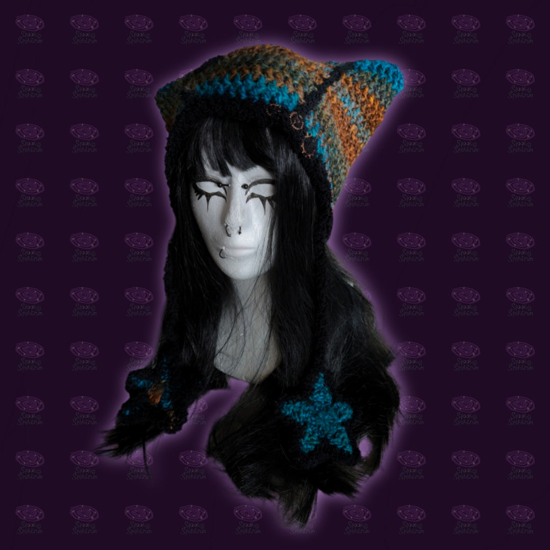 Oxidized Kitty Crochet Hat