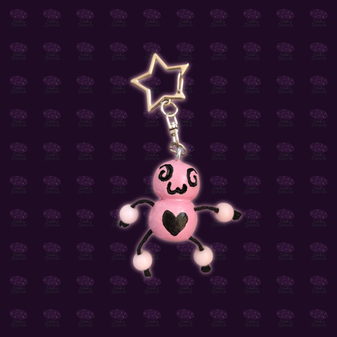 The Espuki - Pastel Pink and Black Fidget Friend Keychain