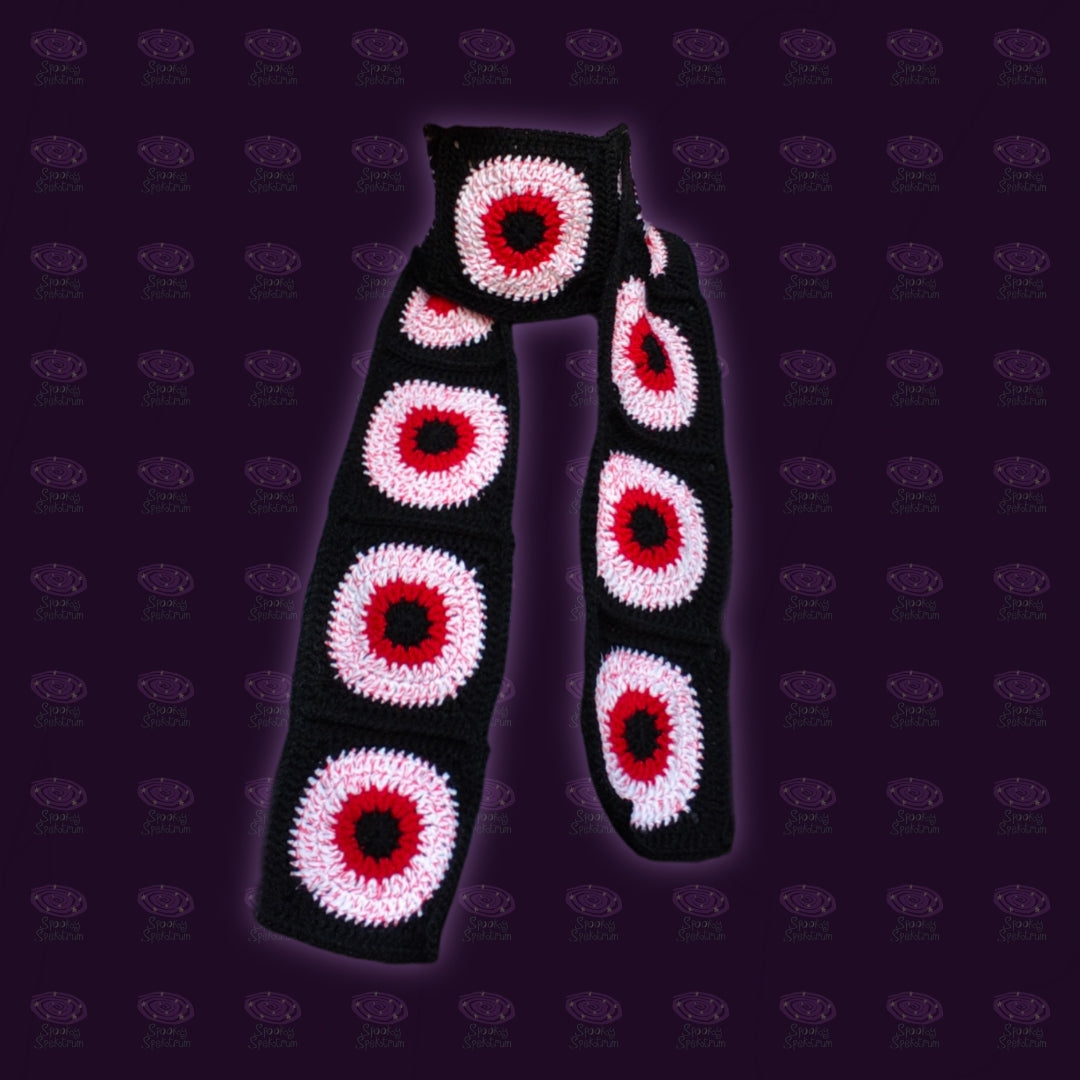 Eyeballz Crochet Scarf