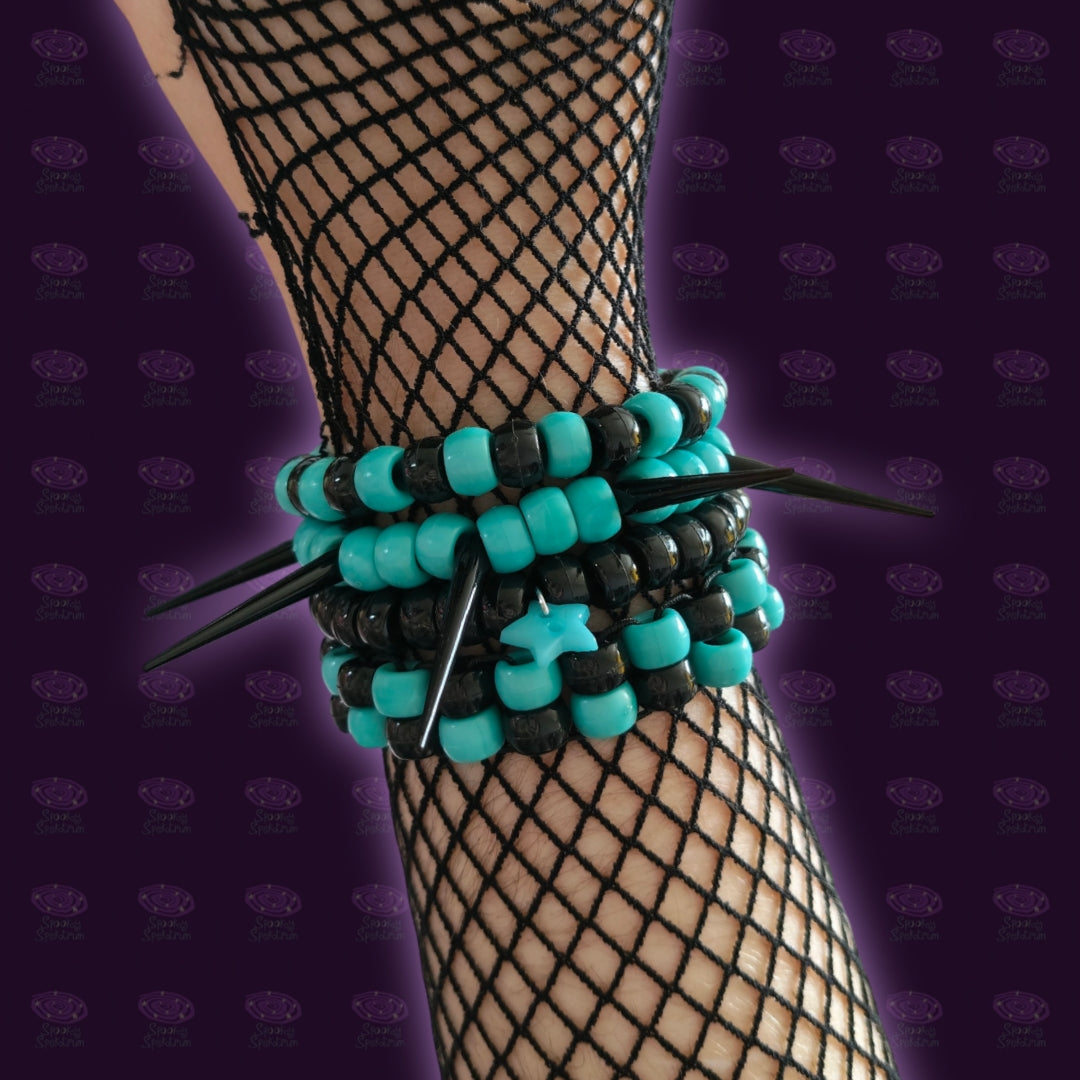 Kandi Bundle - Black and Teal